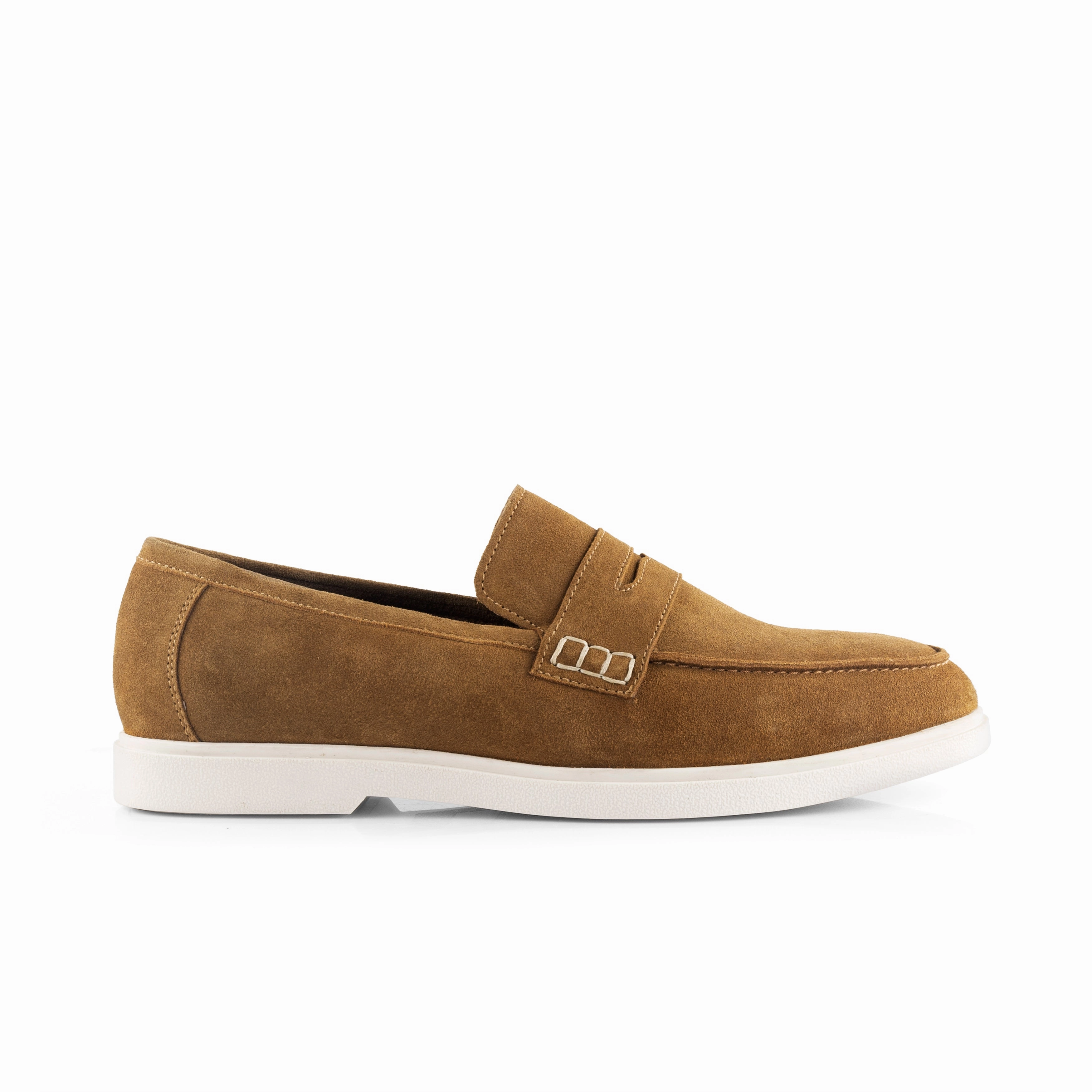Gravis Loafers San Nicola Suede Leather Penny Loafers - Tan