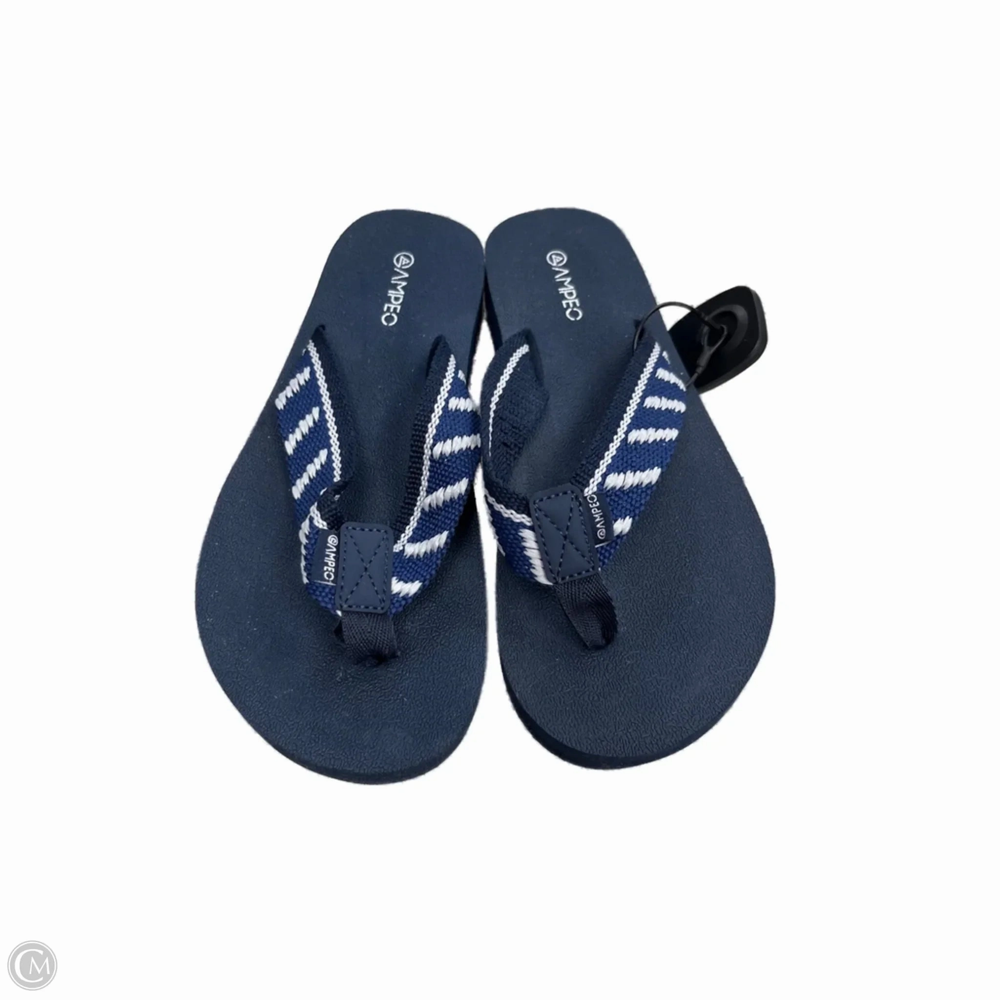 Flip Flops With Flowers On Top Sandals Flip Flops By ampec In Black, Size: 6