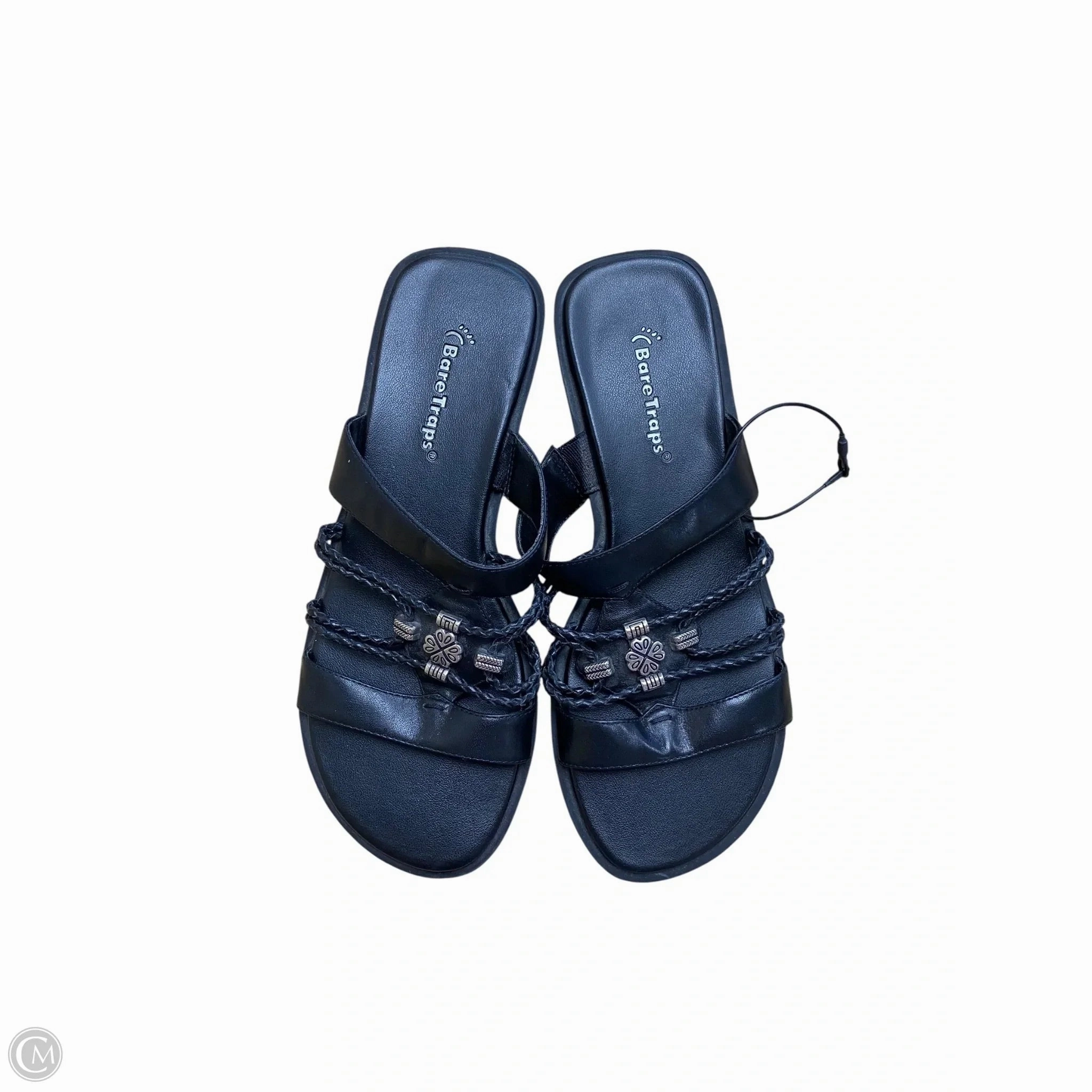 Sandals Flip Flops By Bare Traps In Black, Size: 6.5 Flip Flops Dc
