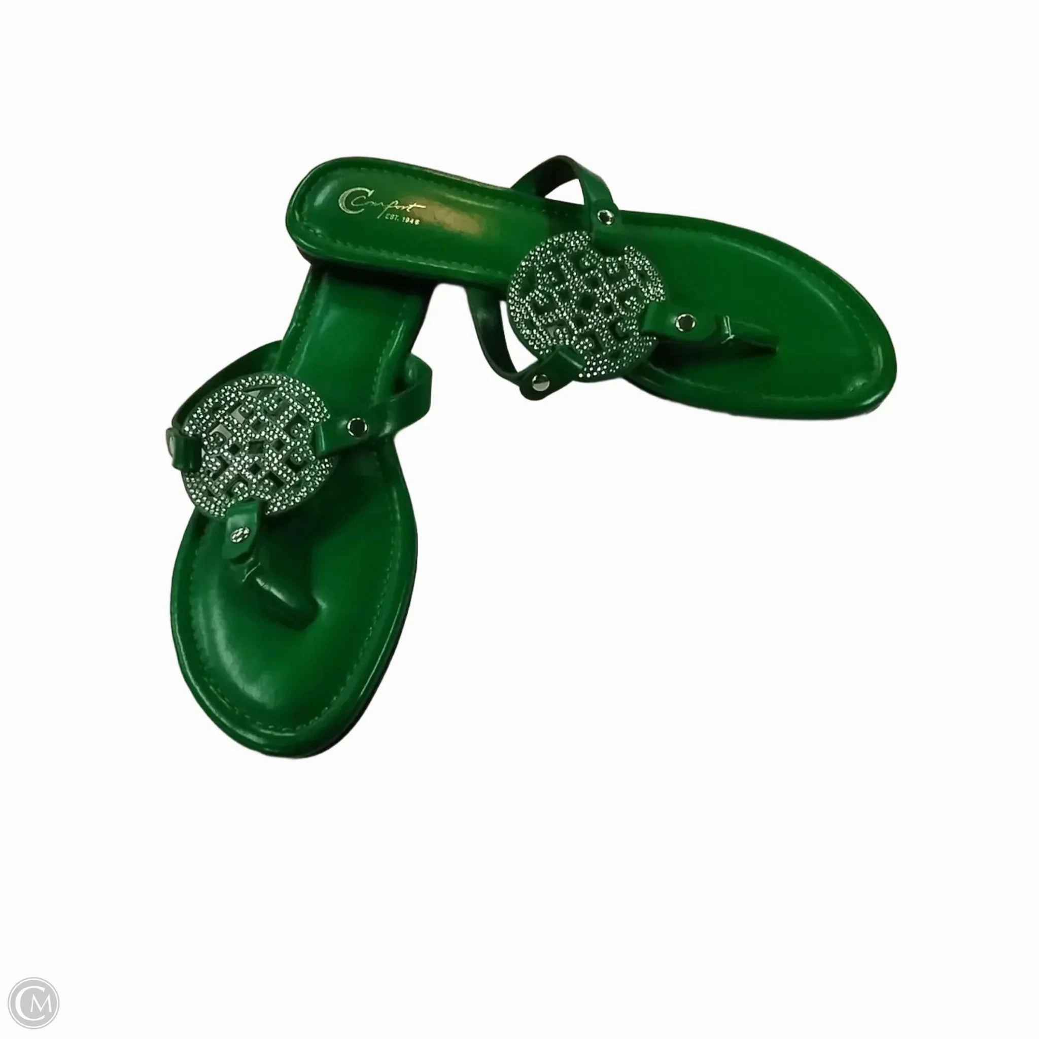 Sandals Flip Flops By Cato In Green, Size: 11 Plant Based Flip Flops