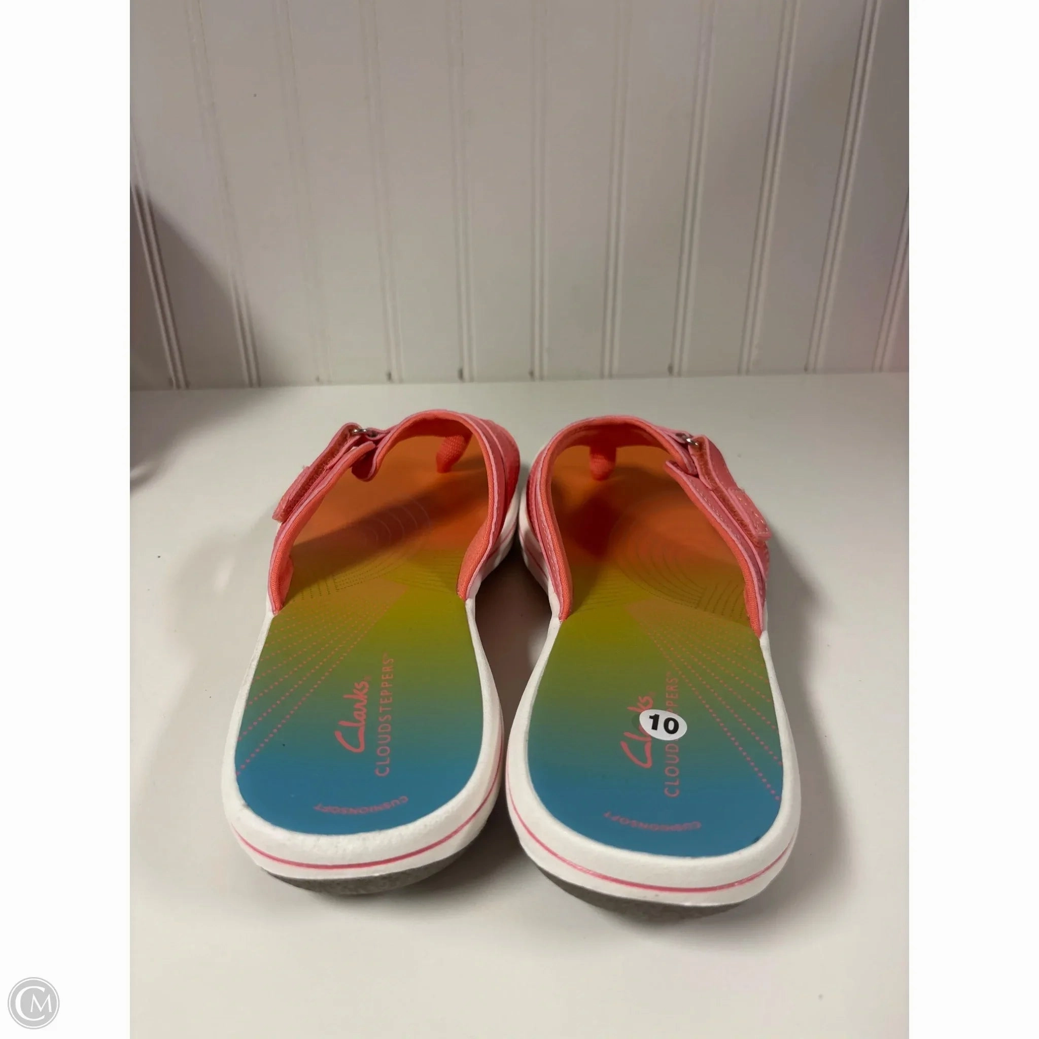 Sandals Flip Flops By Clarks In Coral, Size: 10 Best Zero Drop Flip Flops