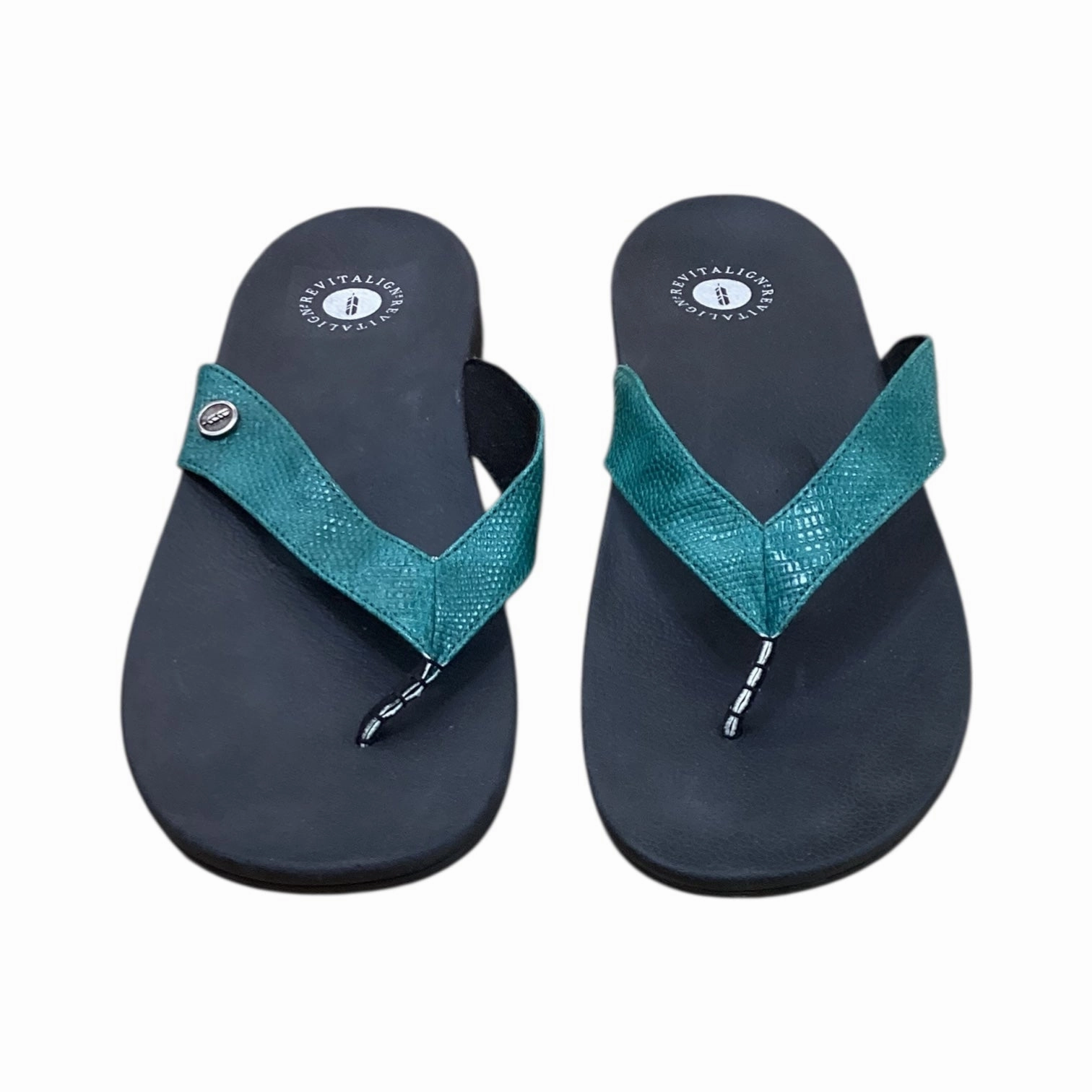 Flip Flop Game Sandals Flip Flops By Clothes Mentor In Green, Size:10