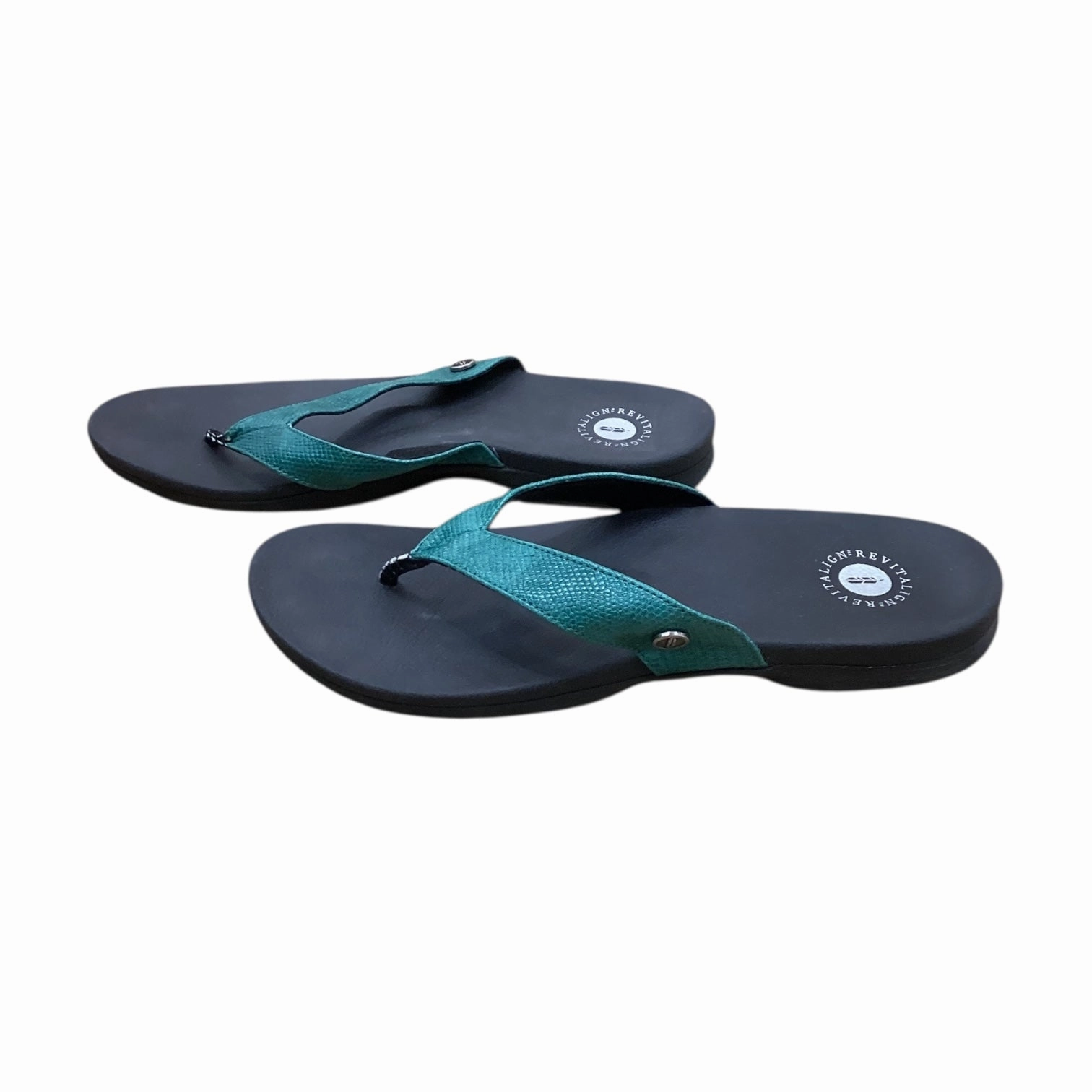 Crocs Flip Flops Sandals Flip Flops By Clothes Mentor In Green, Size:10