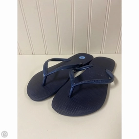 Bulldog Flip Flops Sandals Flip Flops By Havaianas In Blue, Size: 6