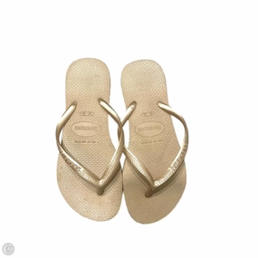 Jk Flip Flop Sandals Flip Flops By Havaianas In Tan, Size: 6
