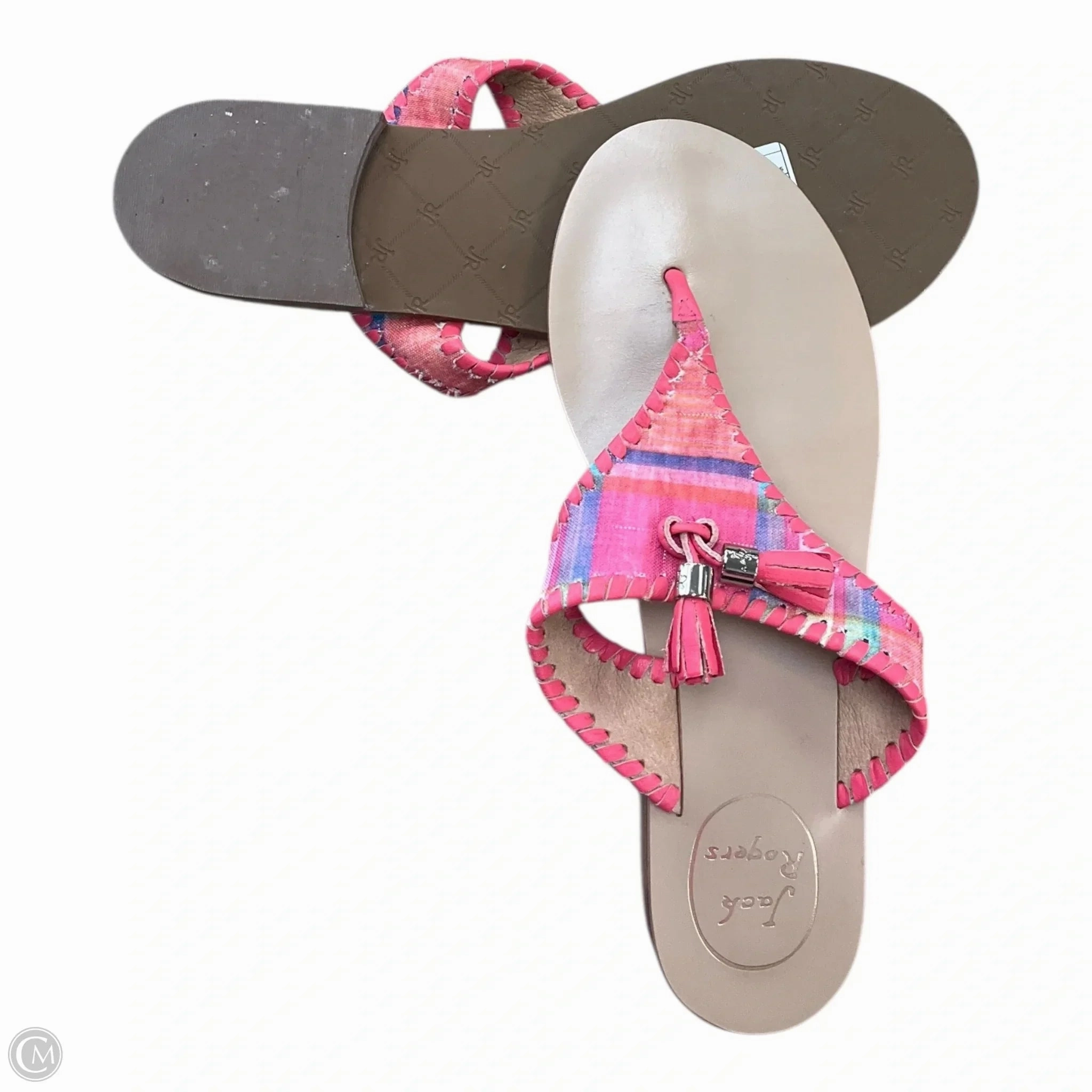 Sandals Flip Flops By Jack Rogers In Pink, Size: 8 Croc Flip Flops