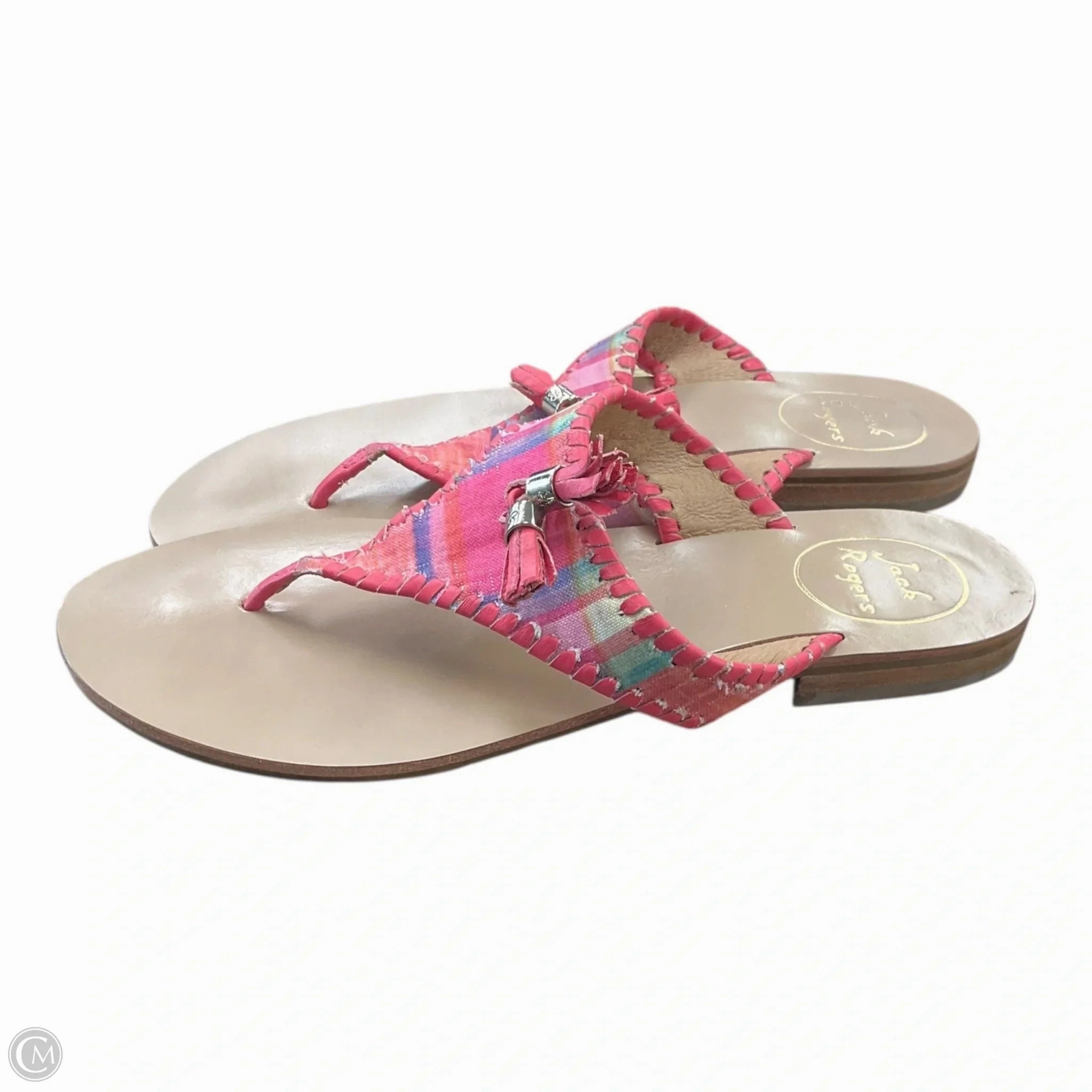 Towel Flip Flops Sandals Flip Flops By Jack Rogers In Pink, Size: 8