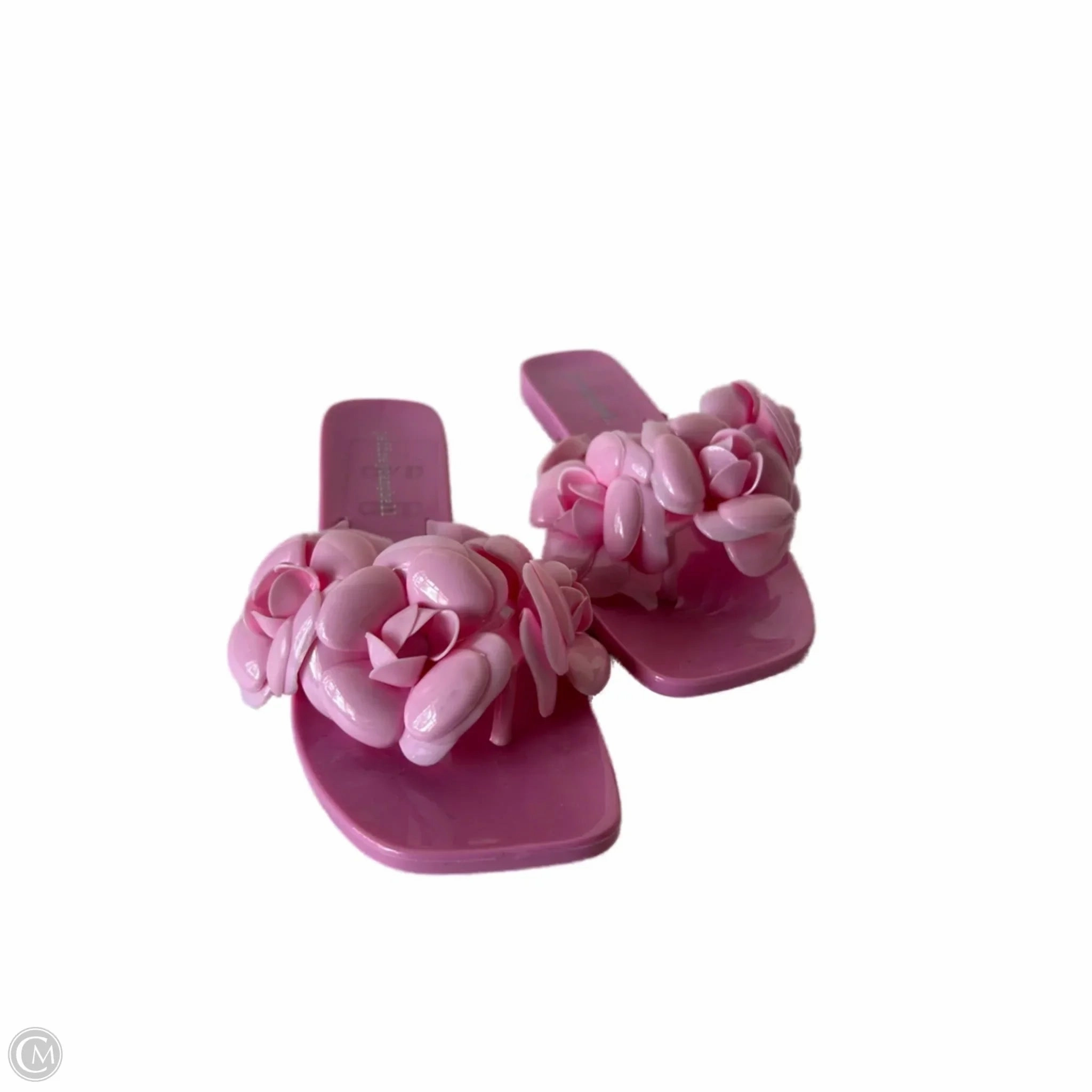 90's Flip Flops Sandals Flip Flops By Jeffery Campbell In Pink, Size: 8