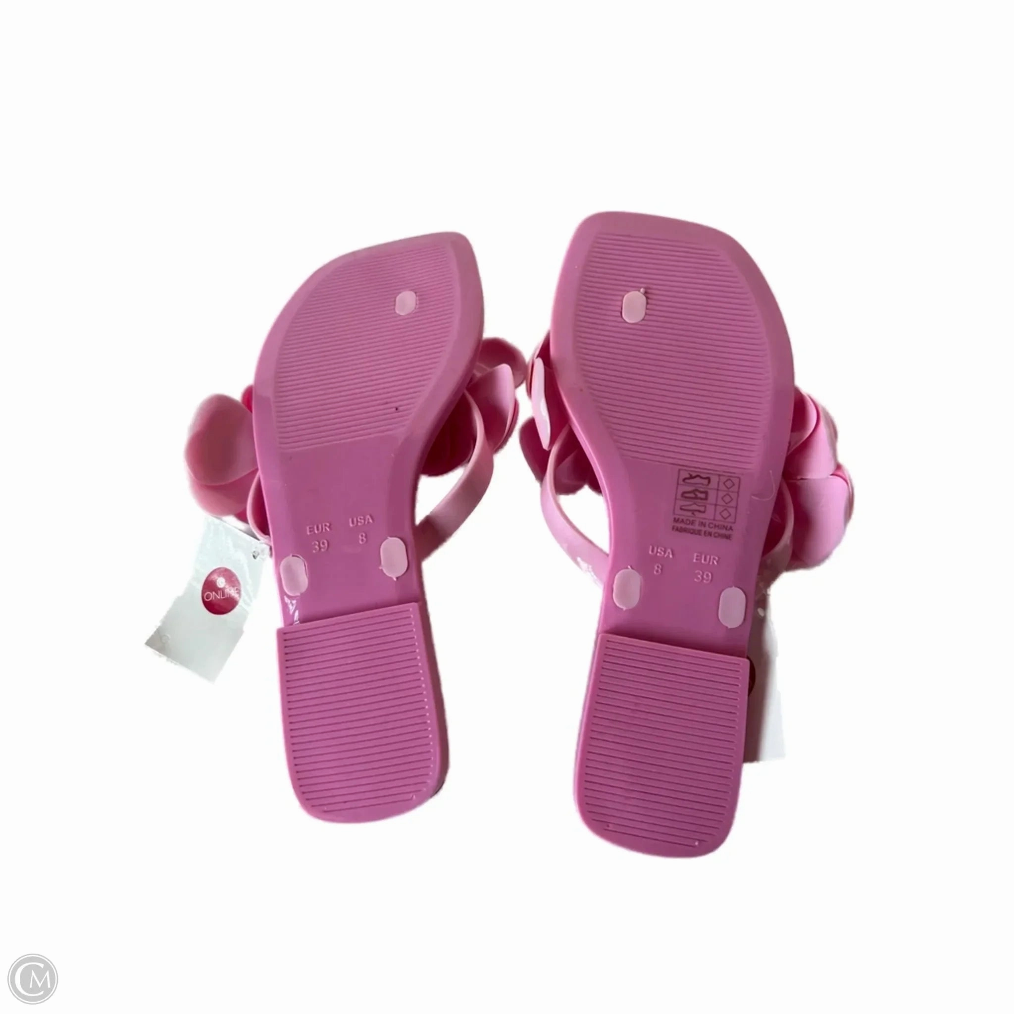 Jk And D Flip Flops Sandals Flip Flops By Jeffery Campbell In Pink, Size: 8
