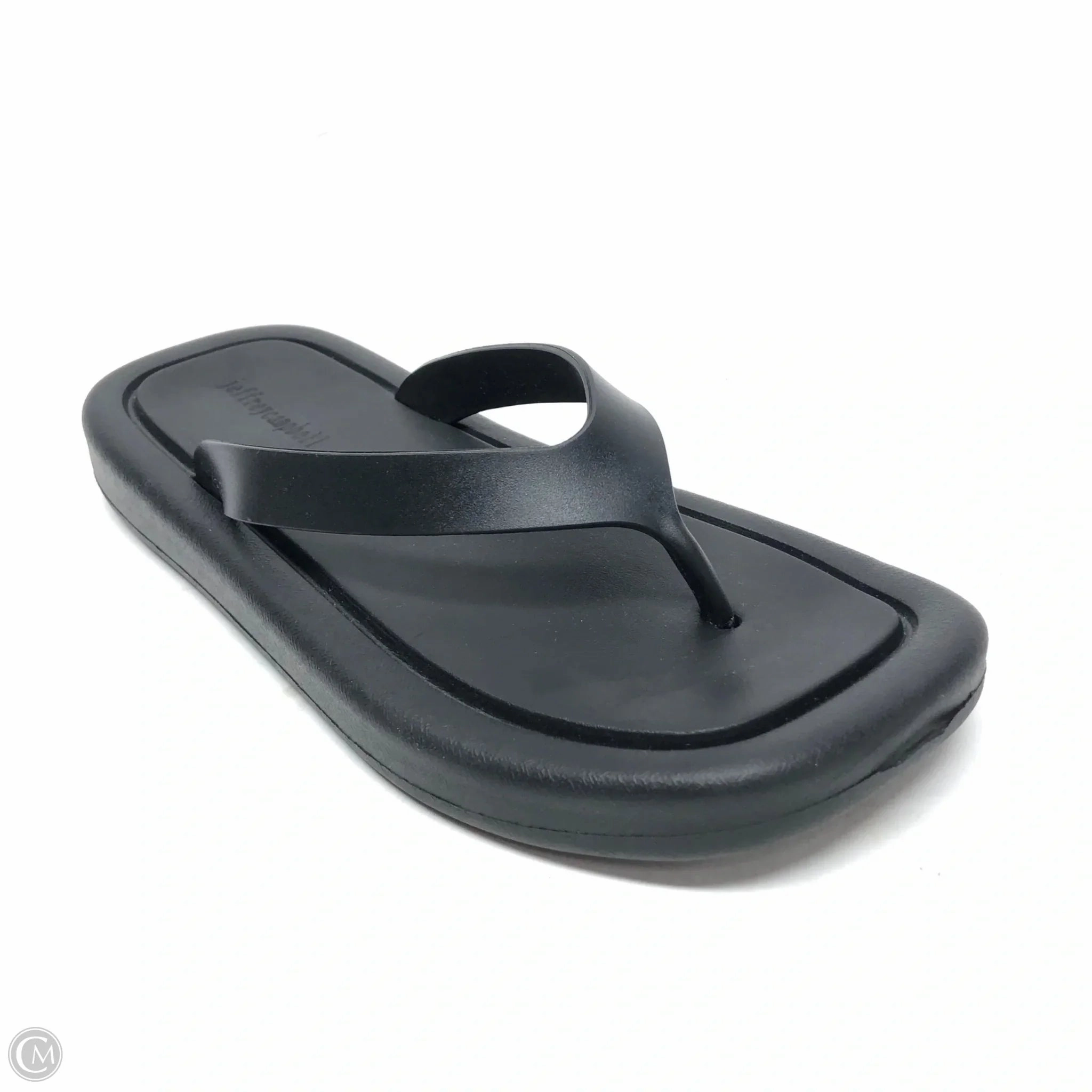 Sandals Flip Flops By Jeffrey Campbell In Black, Size: 8 Grounded Flip Flops