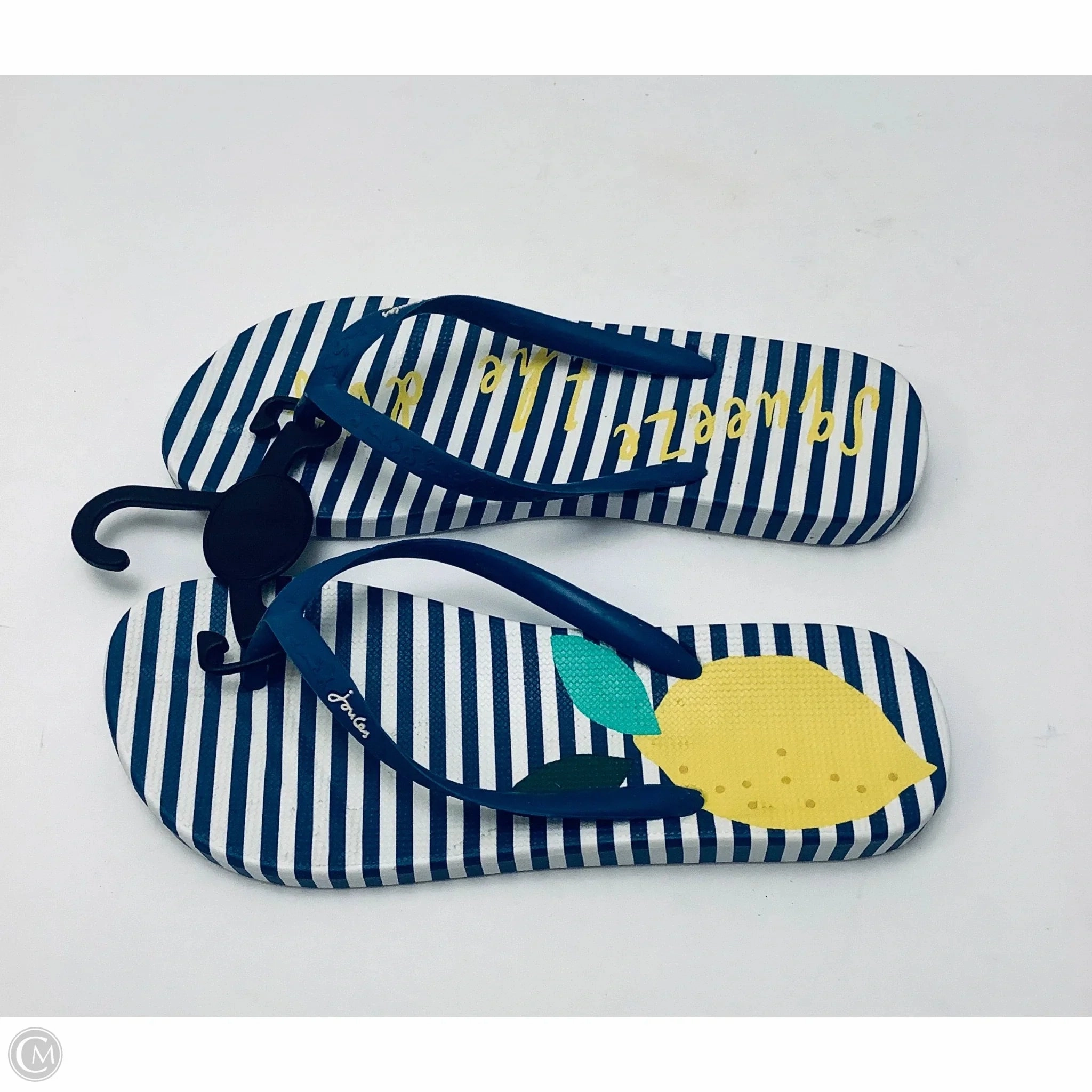 Flip Flops With Dogs On Them Sandals Flip Flops By Joules In Striped Pattern, Size: 8