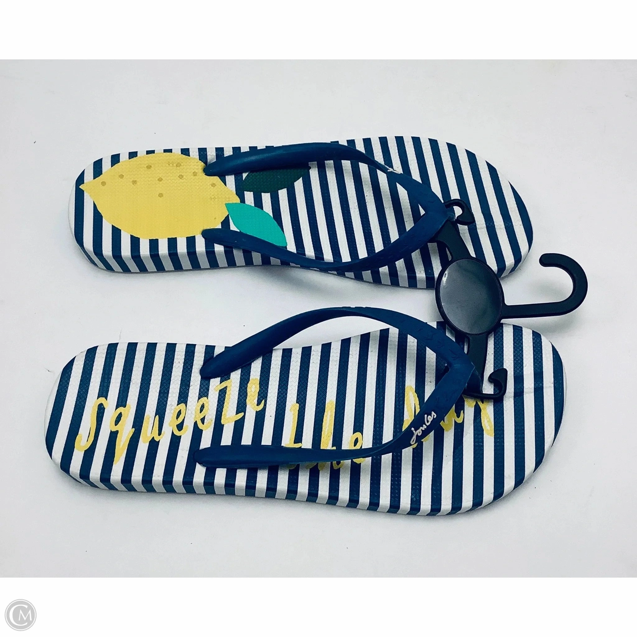 Gamer Flip Flops Sandals Flip Flops By Joules In Striped Pattern, Size: 8
