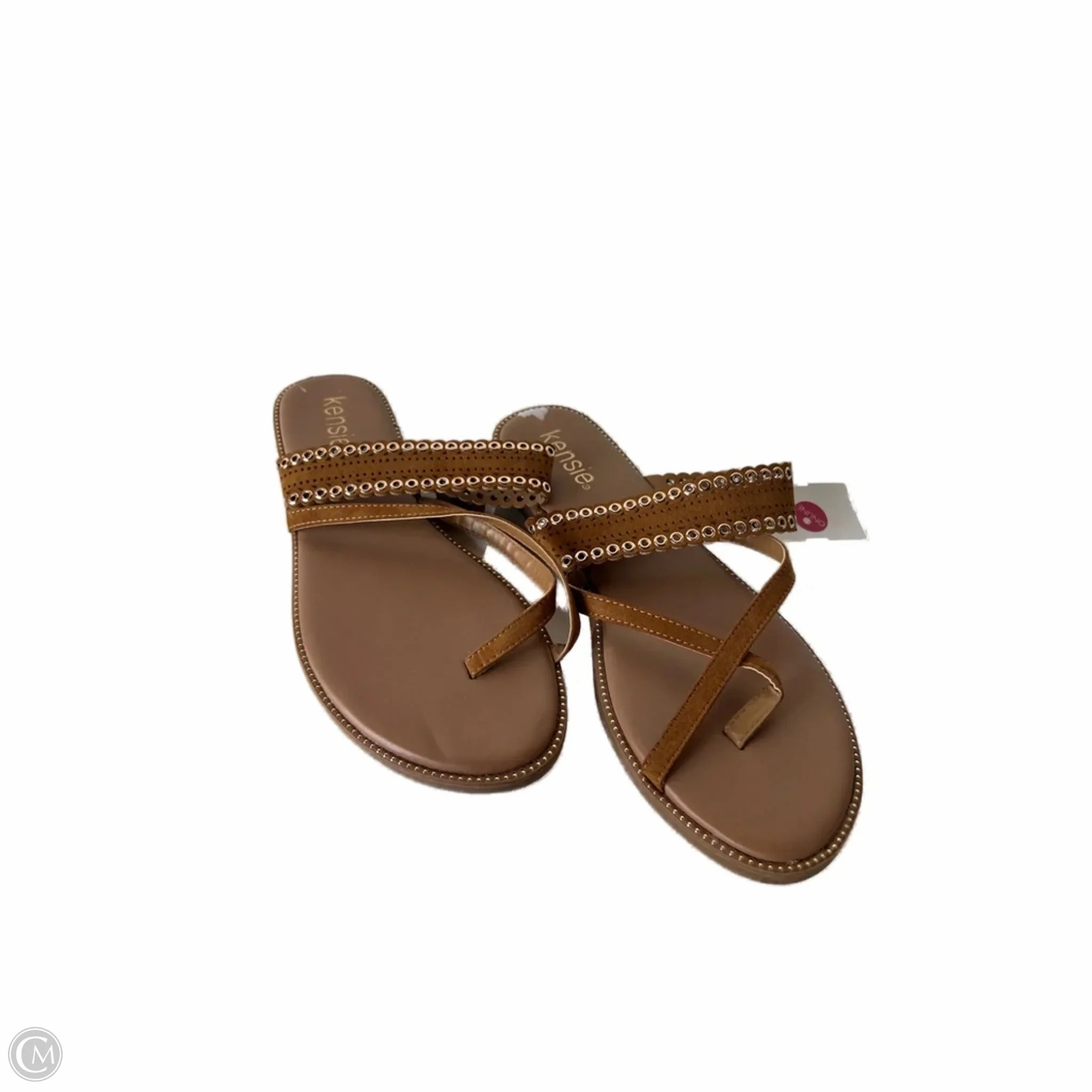 Flip Or Flop Sandals Flip Flops By Kensie In Brown, Size: 10