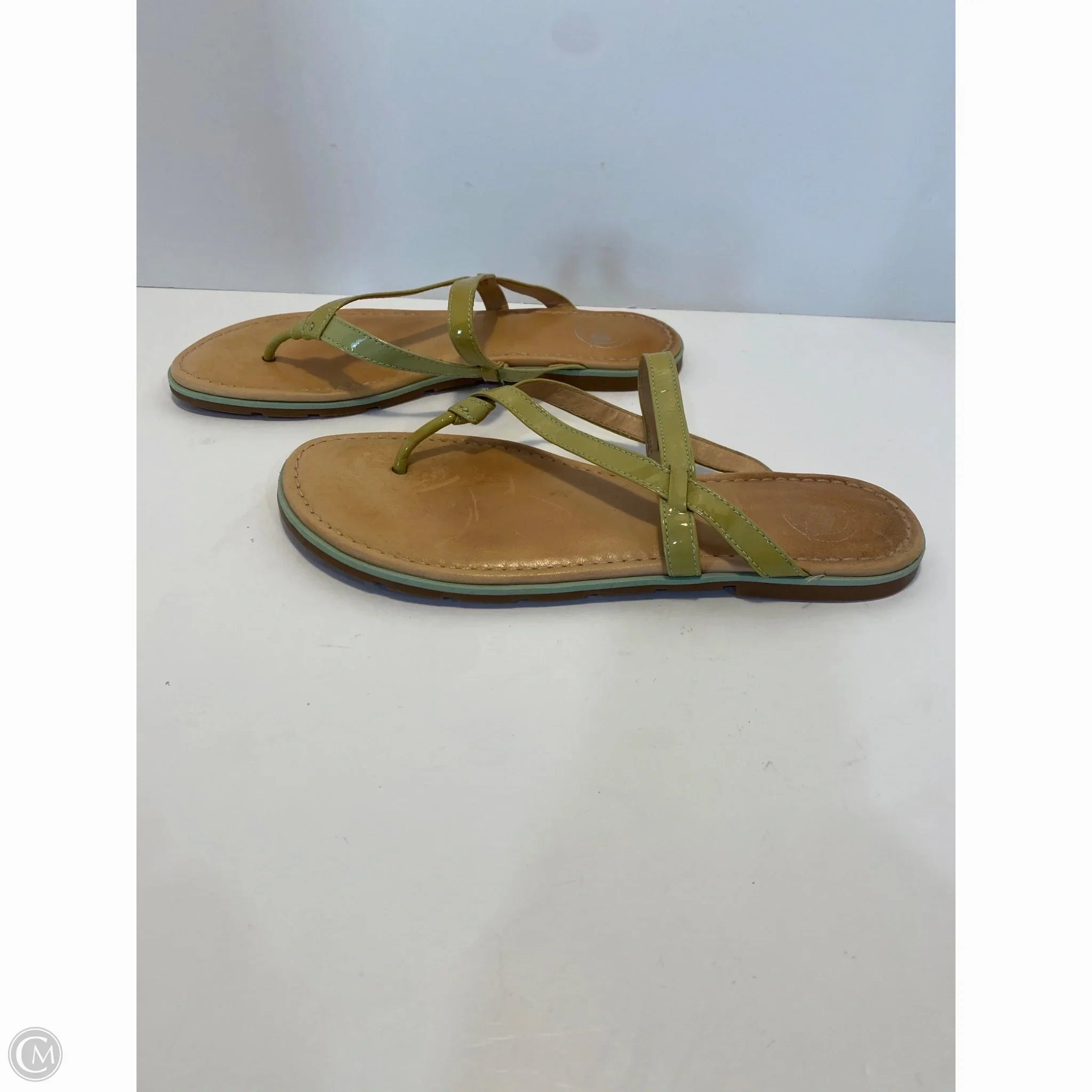 Flip Flops Good For Feet Sandals Flip Flops By Nurture In Lime, Size: 9