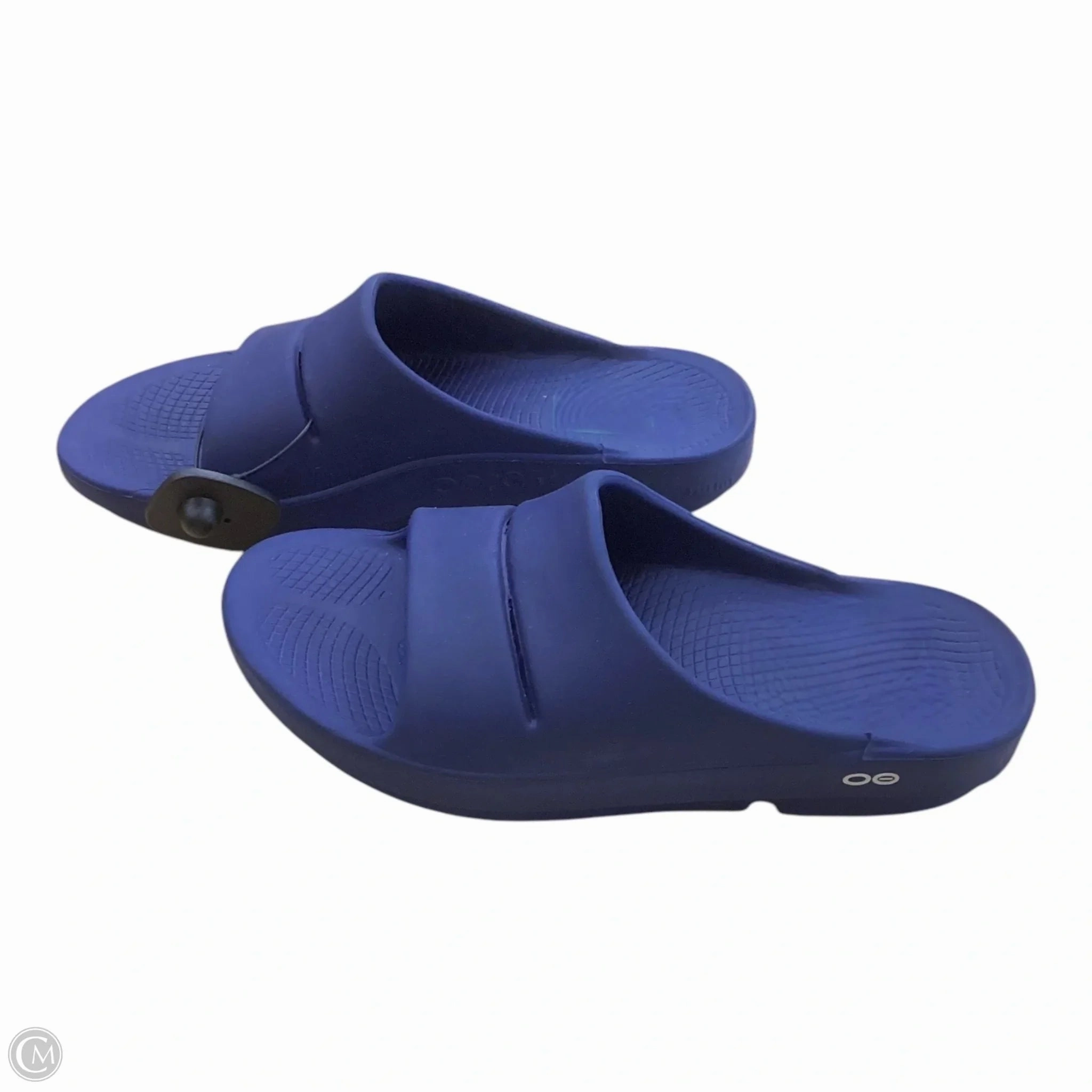 Sunny Flip Flops Sandals Flip Flops By Oofos In Blue, Size: 12