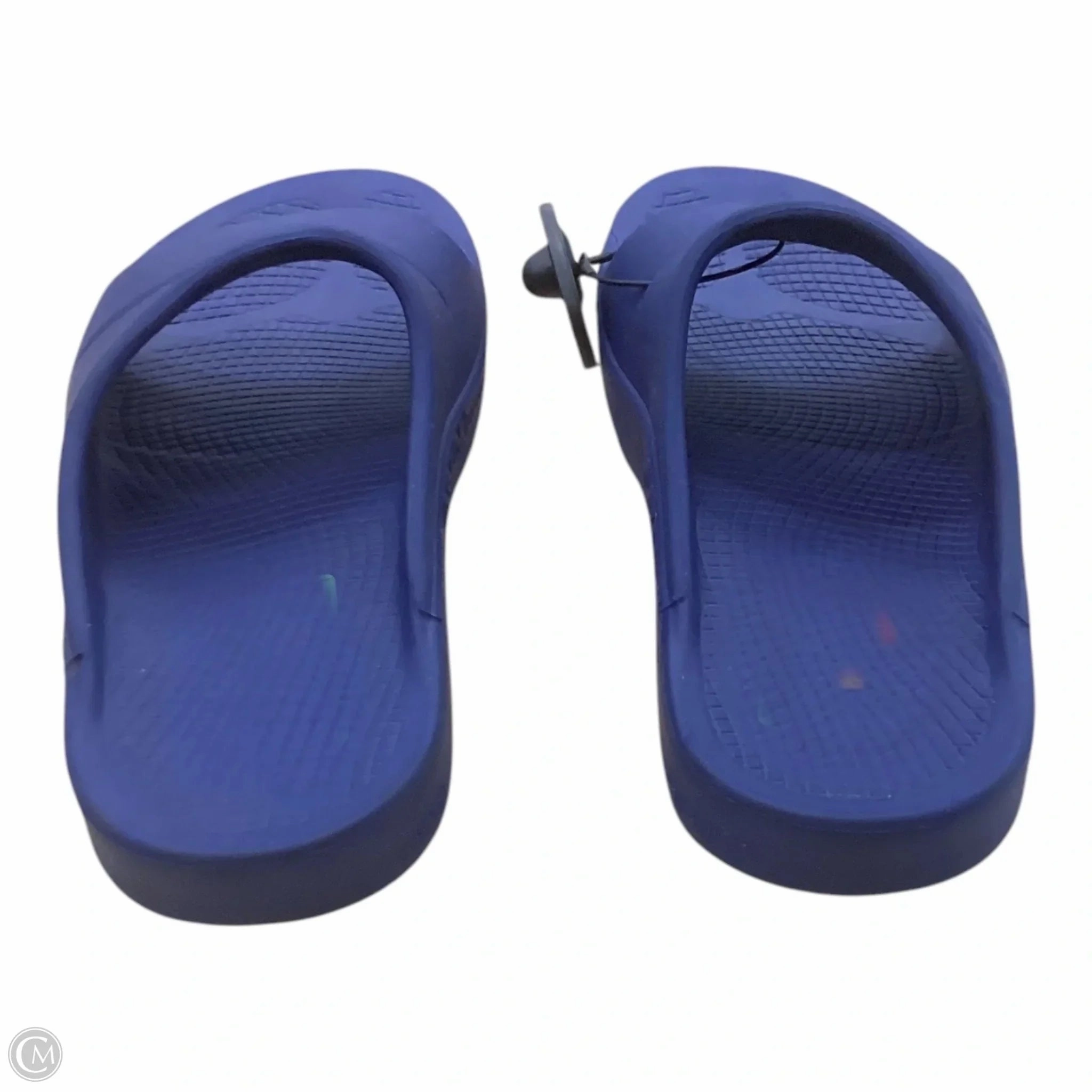 Trek Flip Flops Sandals Flip Flops By Oofos In Blue, Size: 12