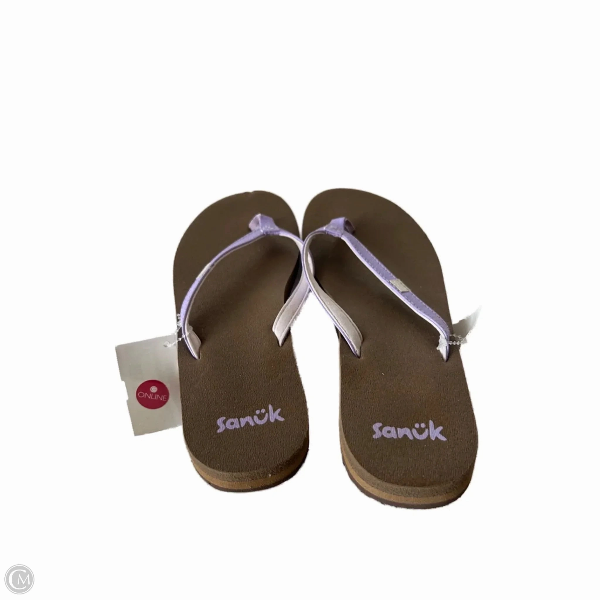Removable Back Straps For Flip Flops Sandals Flip Flops By Sanuk In Purple, Size: 8