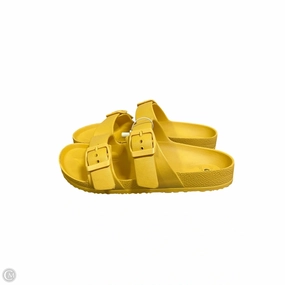 Sand Imprint Flip Flops Sandals Flip Flops By Shade & Shore In Yellow, Size: 6