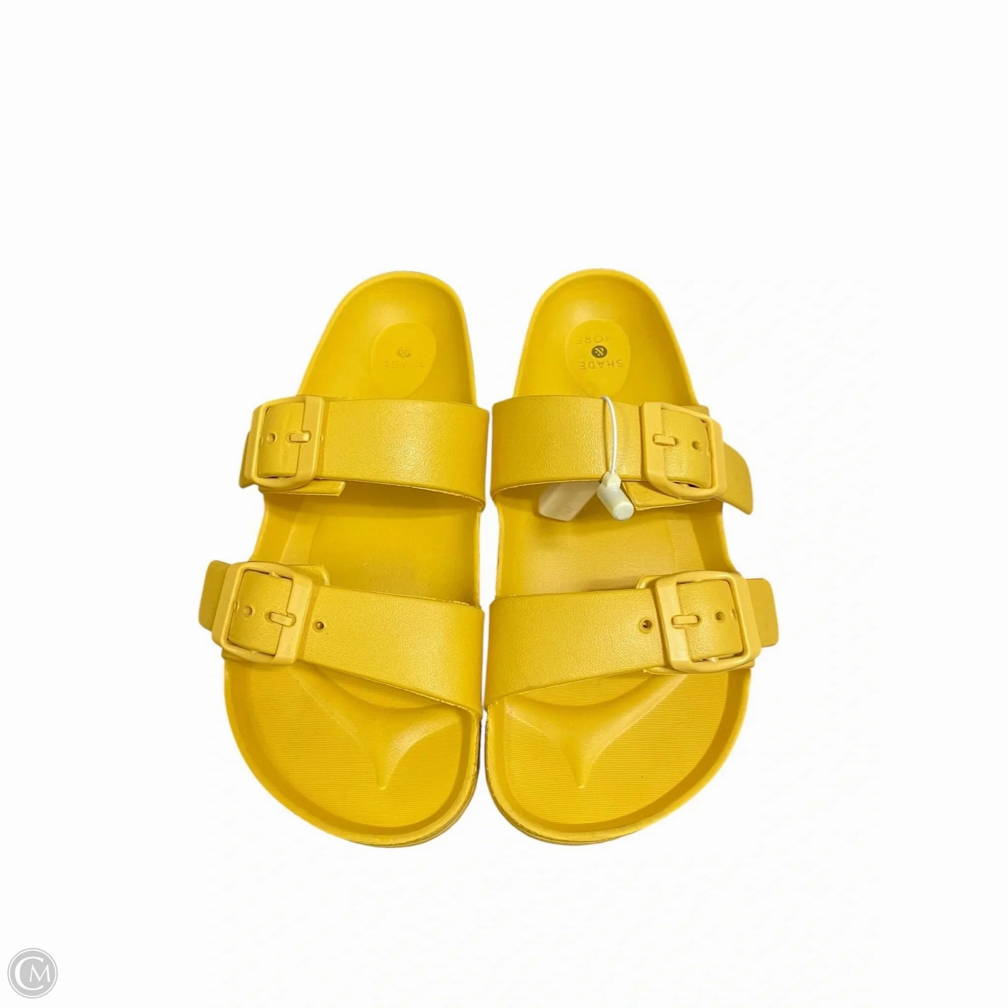 Sandals Flip Flops By Shade & Shore In Yellow, Size: 6 Bifl Flip Flops