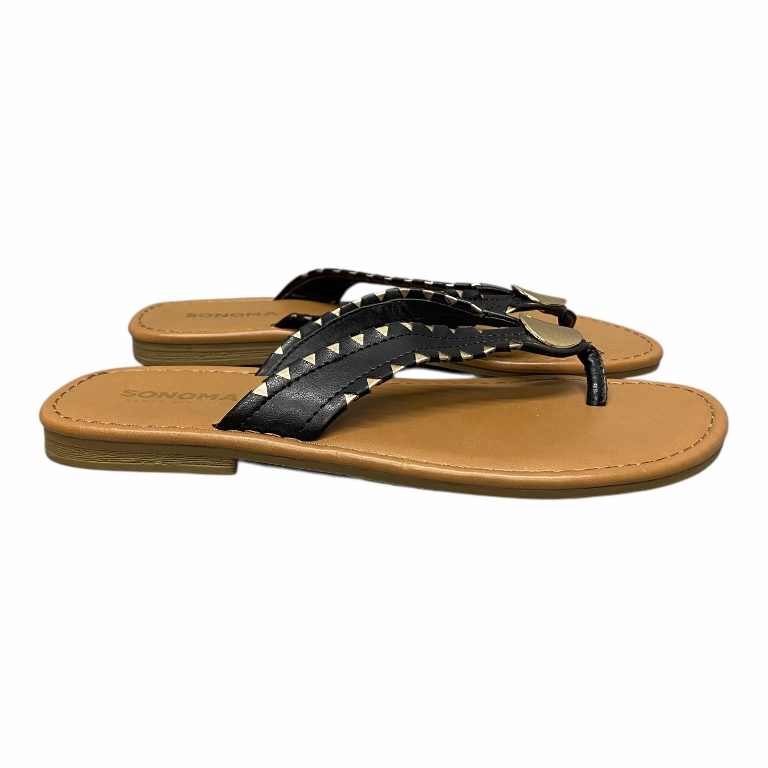Fruit Flip Flops Sandals Flip Flops By Sonoma In Black, Size:7