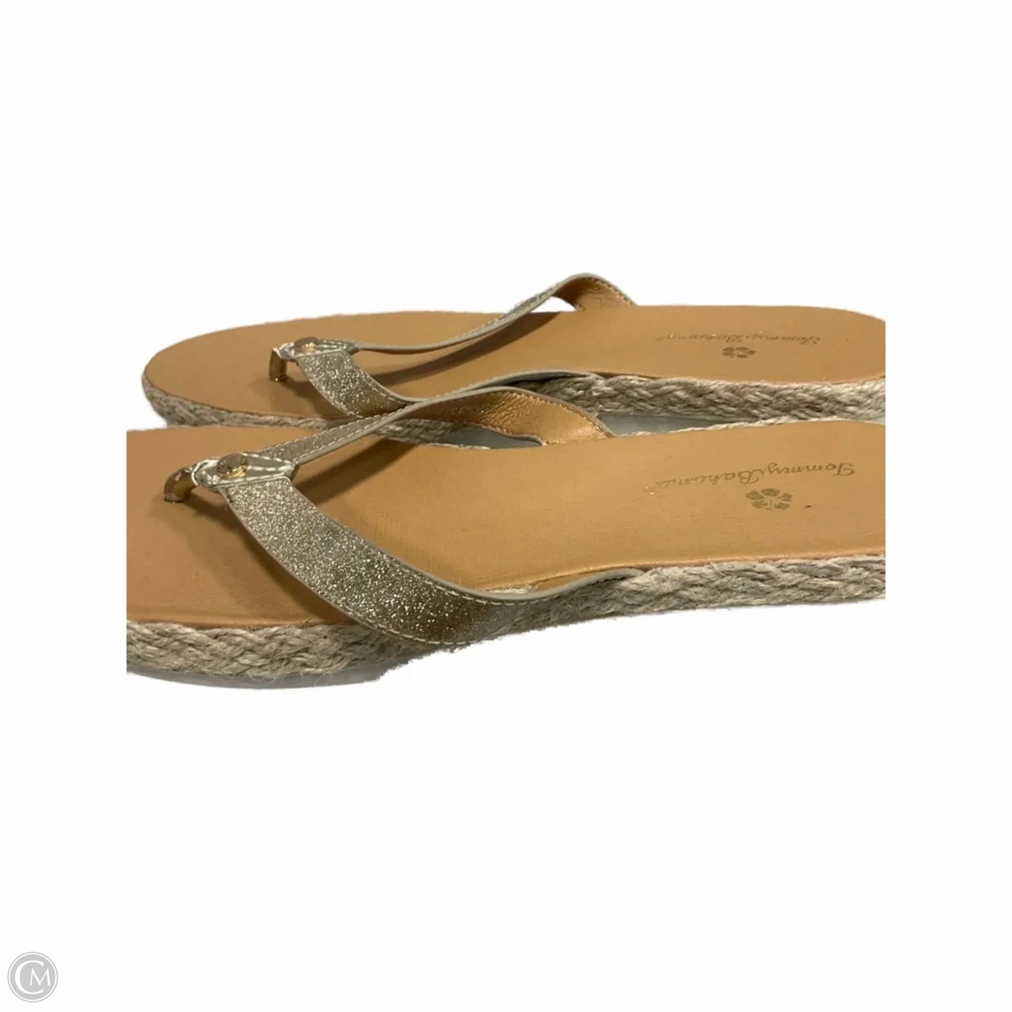 Sandals Flip Flops By Tommy Bahama In Gold, Size: 8.5 Soft Squishy Flip Flops