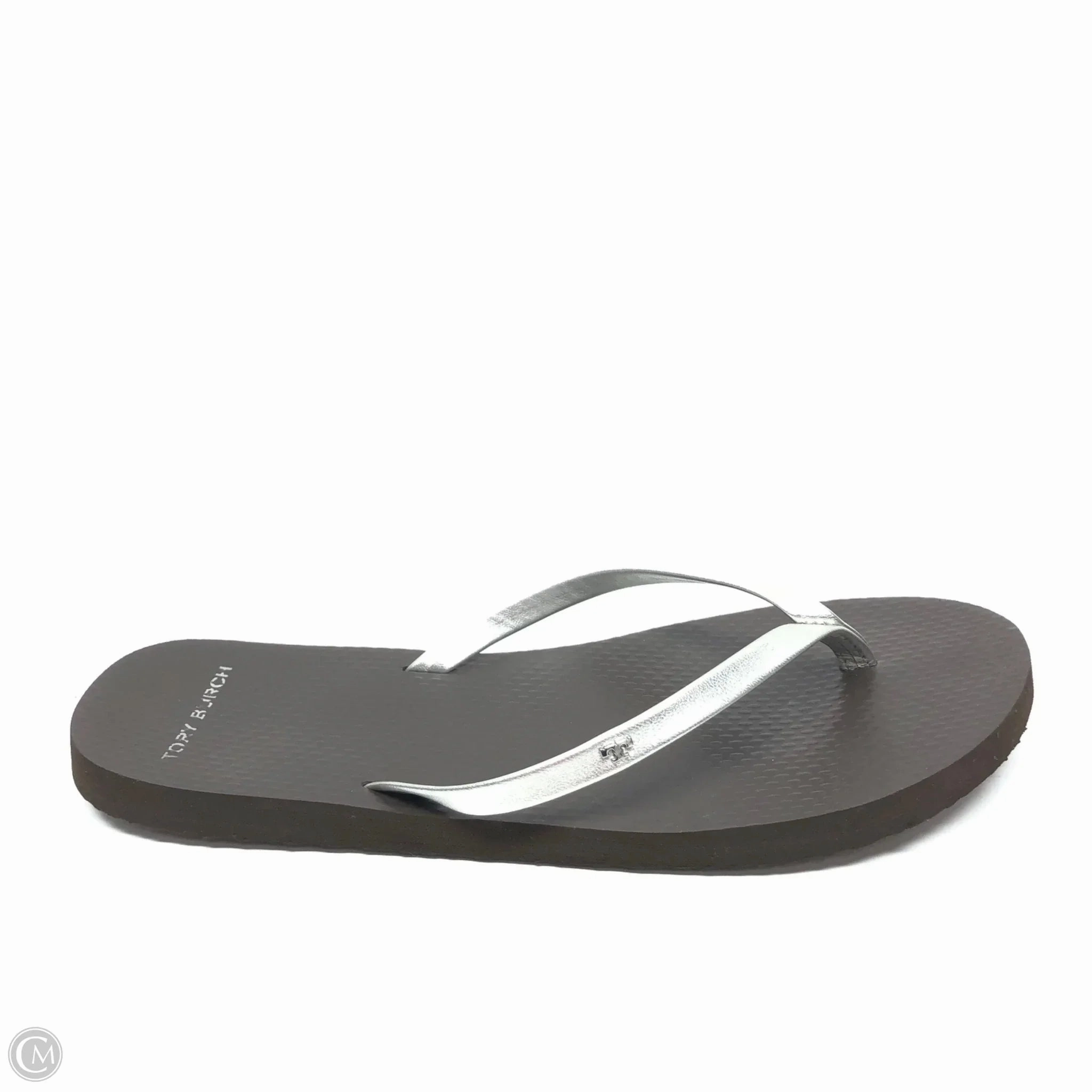 Brasil Flip Flops Sandals Flip Flops By Tory Burch In Silver, Size: 10