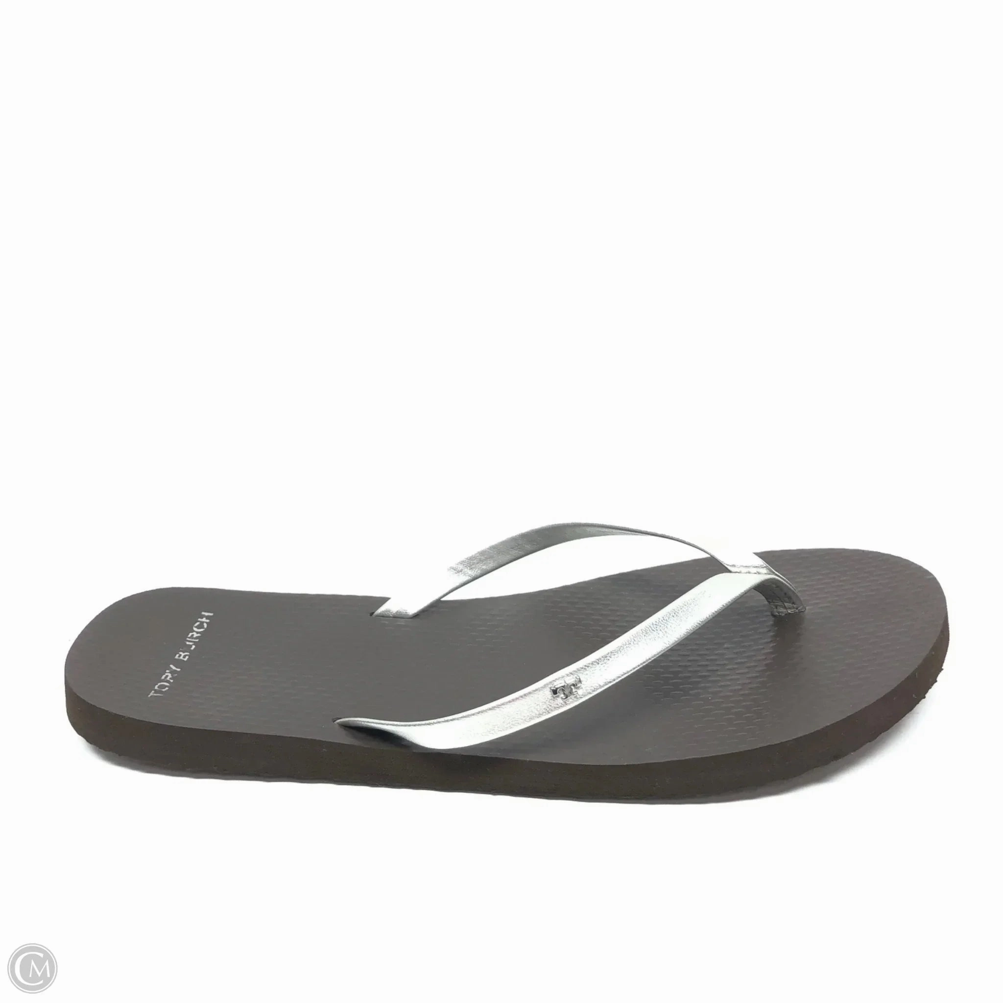 Flip Flops Arch Fit Sandals Flip Flops By Tory Burch In Silver, Size: 10
