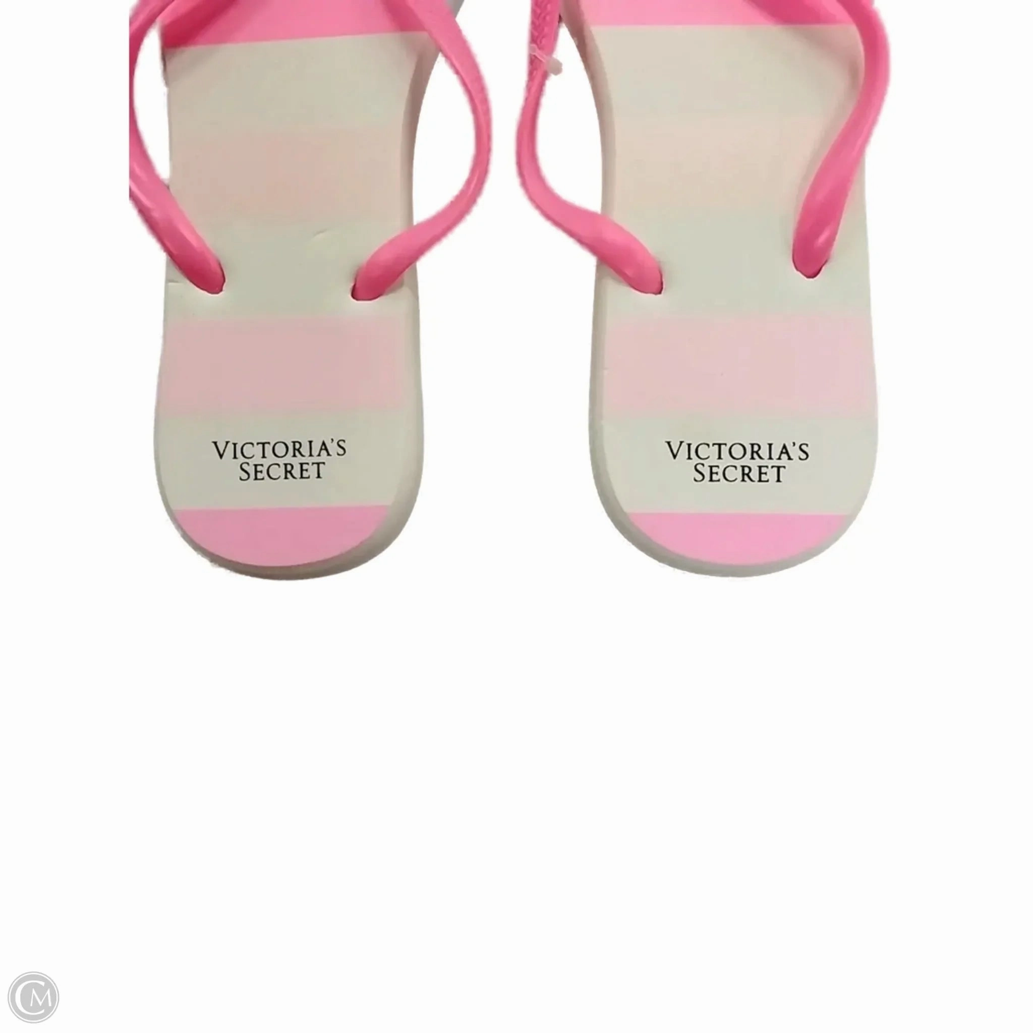 Sandals Flip Flops By Victorias Secret In Pink & White, Size: 7.5 Platform Flip Flops Wedding