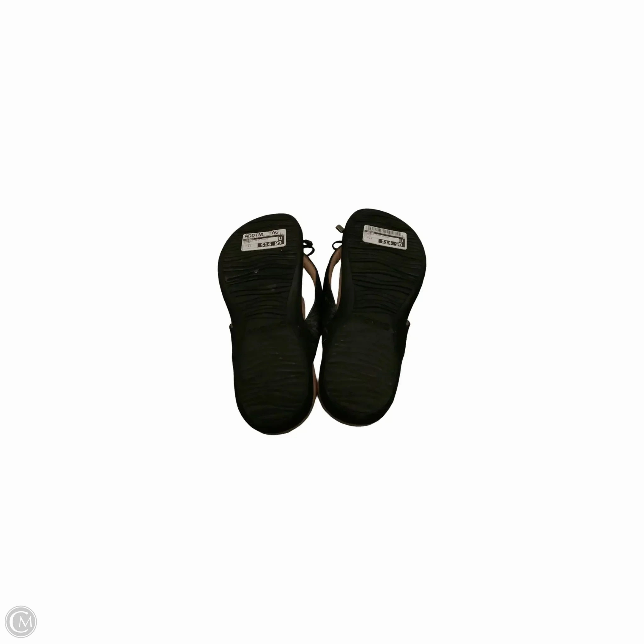 Sandals Flip Flops By Vionic In Black, Size: 11 Soccer Ball Flip Flops