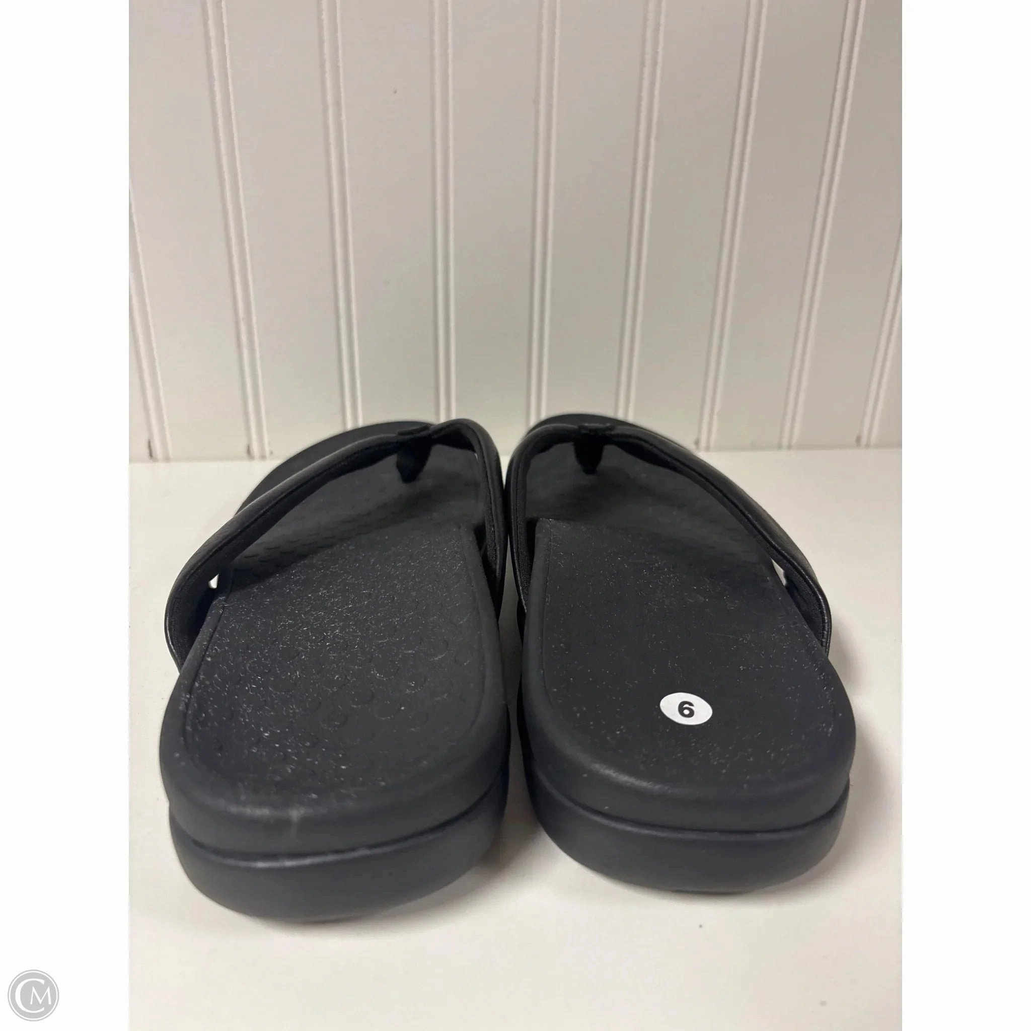 Anti Skid Flip Flops Sandals Flip Flops By Vionic In Black, Size: 9