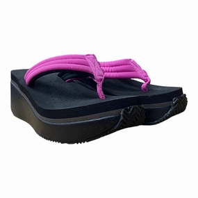 Sandals Flip Flops By Volatile In Black & Pink, Size:7 Wedding Dress Flip Flops