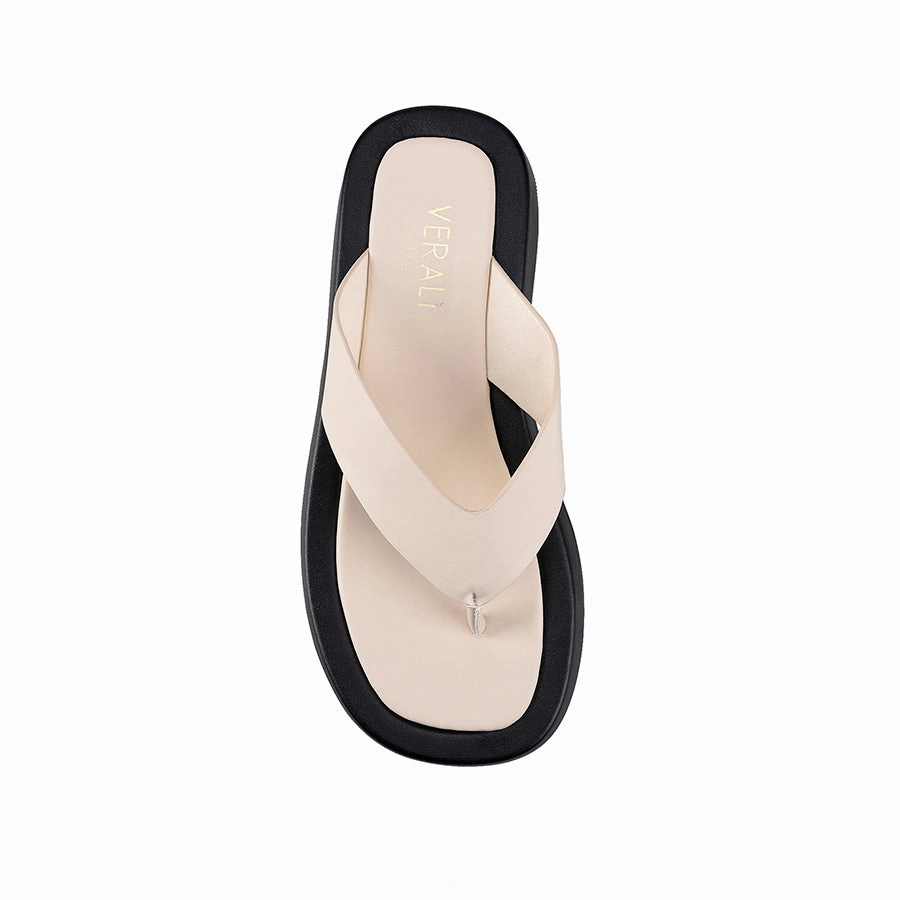 Grandma Flip Flops Bouncer II Flatform Thongs - Bone Smooth
