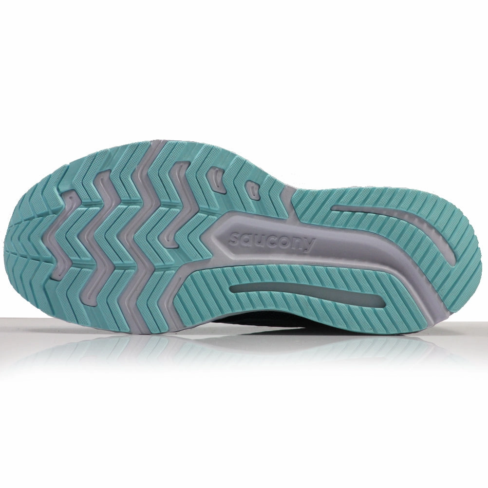 Long Distance Running Shoes For Wide Feet Saucony Guide 13 Women's Running Shoe - Blue/Aqua