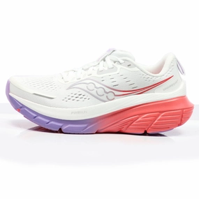 All Terrain Running Shoes Saucony Guide 18 Women's Running Shoe - White/Crocus