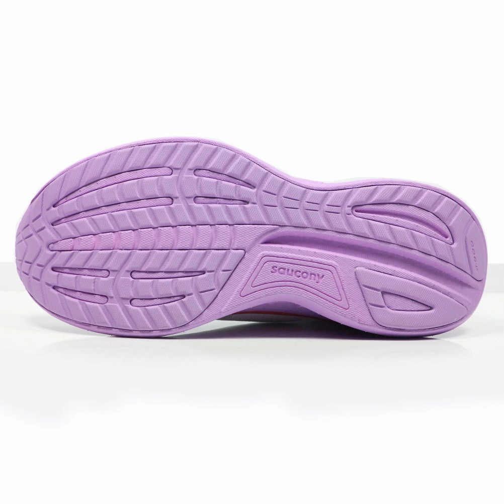 Mid Top Running Shoes Saucony Ride 18 Women's Running Shoe - White/Coral