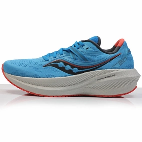 Saucony Triumph 20 Women's Running Shoe - Ocean/Coral Ankle Support Running Shoes