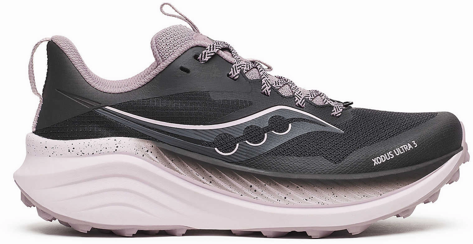 Saucony Xodus Ultra 3 Womens Trail Running Shoes - Black Light Trail Running Shoes