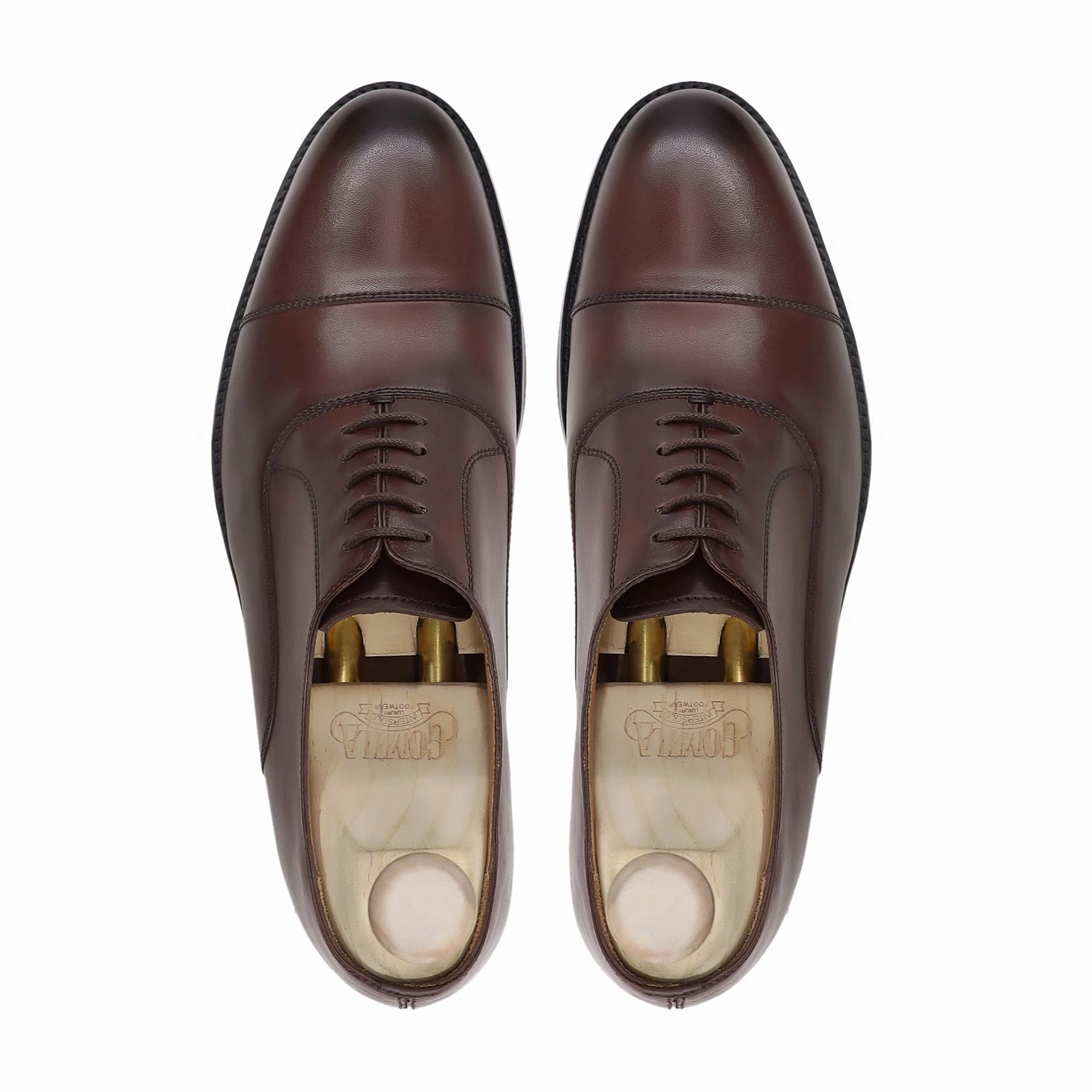 Scara - Men's Brown Calf Leather Oxford Shoe Solovair Oxford