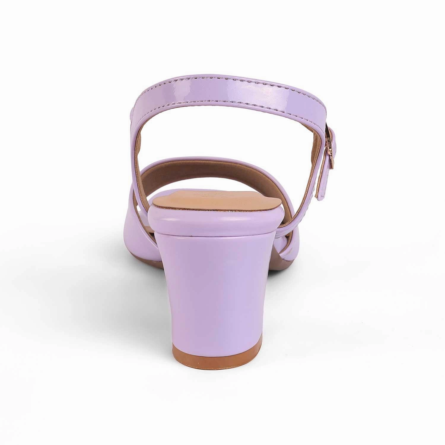 Tresmode Solor Lilac Women's Casual Block Heel Sandals Light Blue Sandals