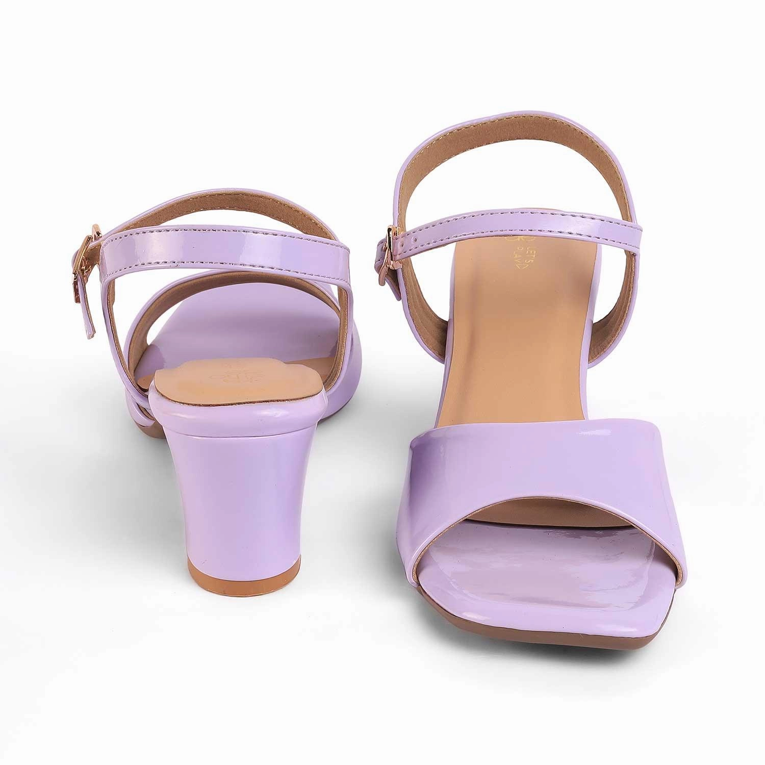 Sandals For Supporting Arches Tresmode Solor Lilac Women's Casual Block Heel Sandals