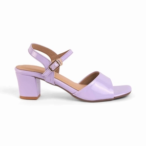 Tresmode Solor Lilac Women's Casual Block Heel Sandals Winter Sandals