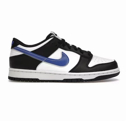 Nike Kid's Dunk Low Next Nature Shoes - Black / Hyper Royal / Summit Nike Walking Industrial Shoe
