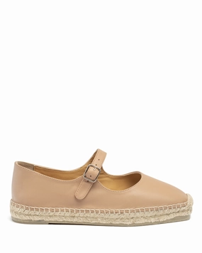 Pepa Mary Jane Nude Espadrille Burlap Espadrilles