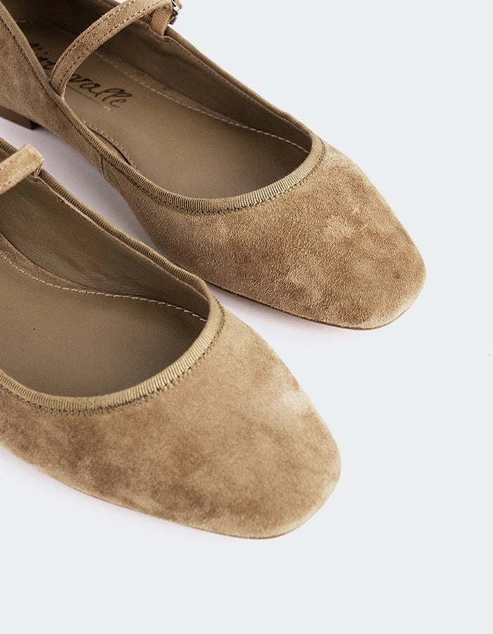 Casilina Taupe Suede Propet Preferred Mary Jane Walker Shoes