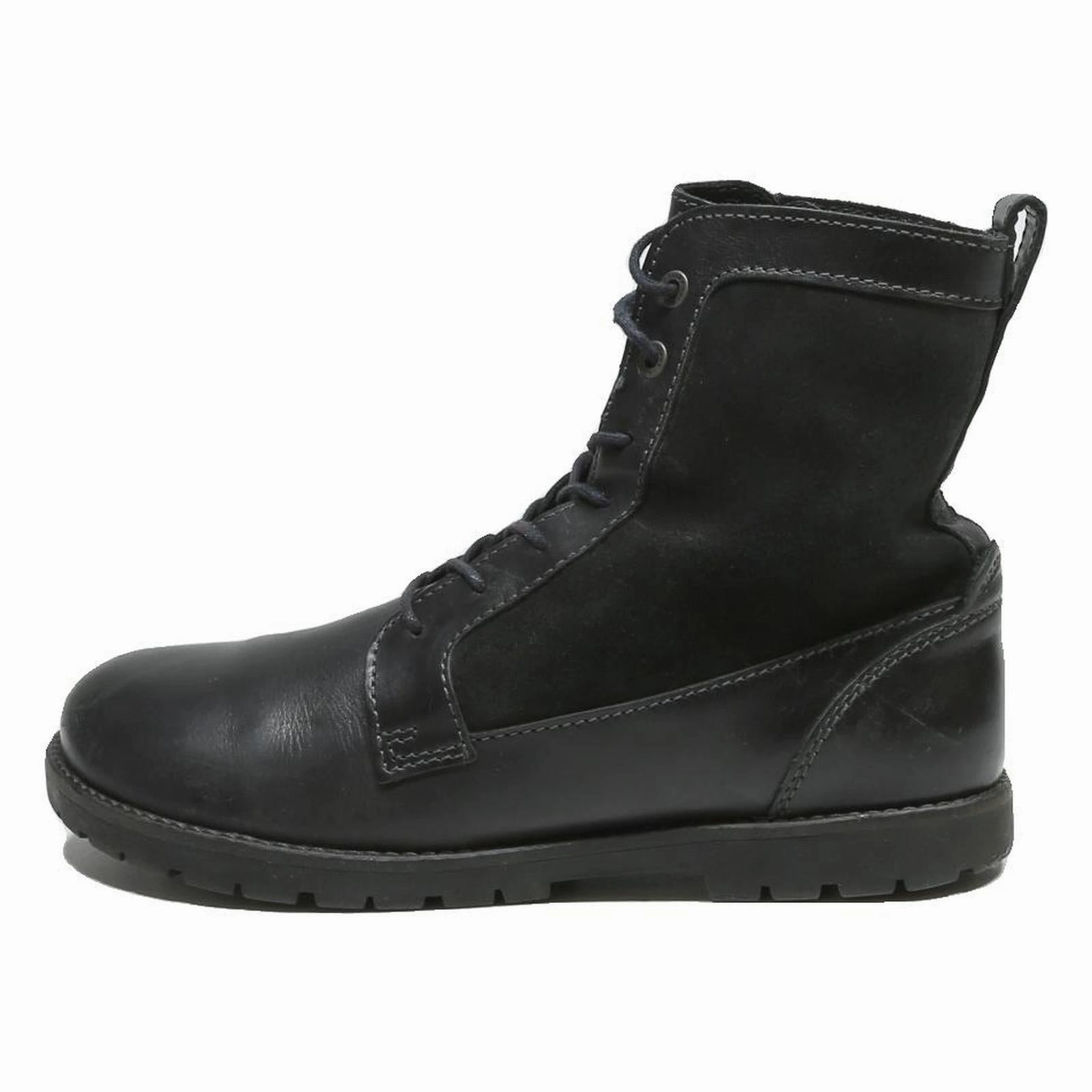 Combat Boots To The Boardroom BIRKENSTOCK Hamilton Mens Lace-Up Combat Boots Black Leather UK 6.5 Comfortable