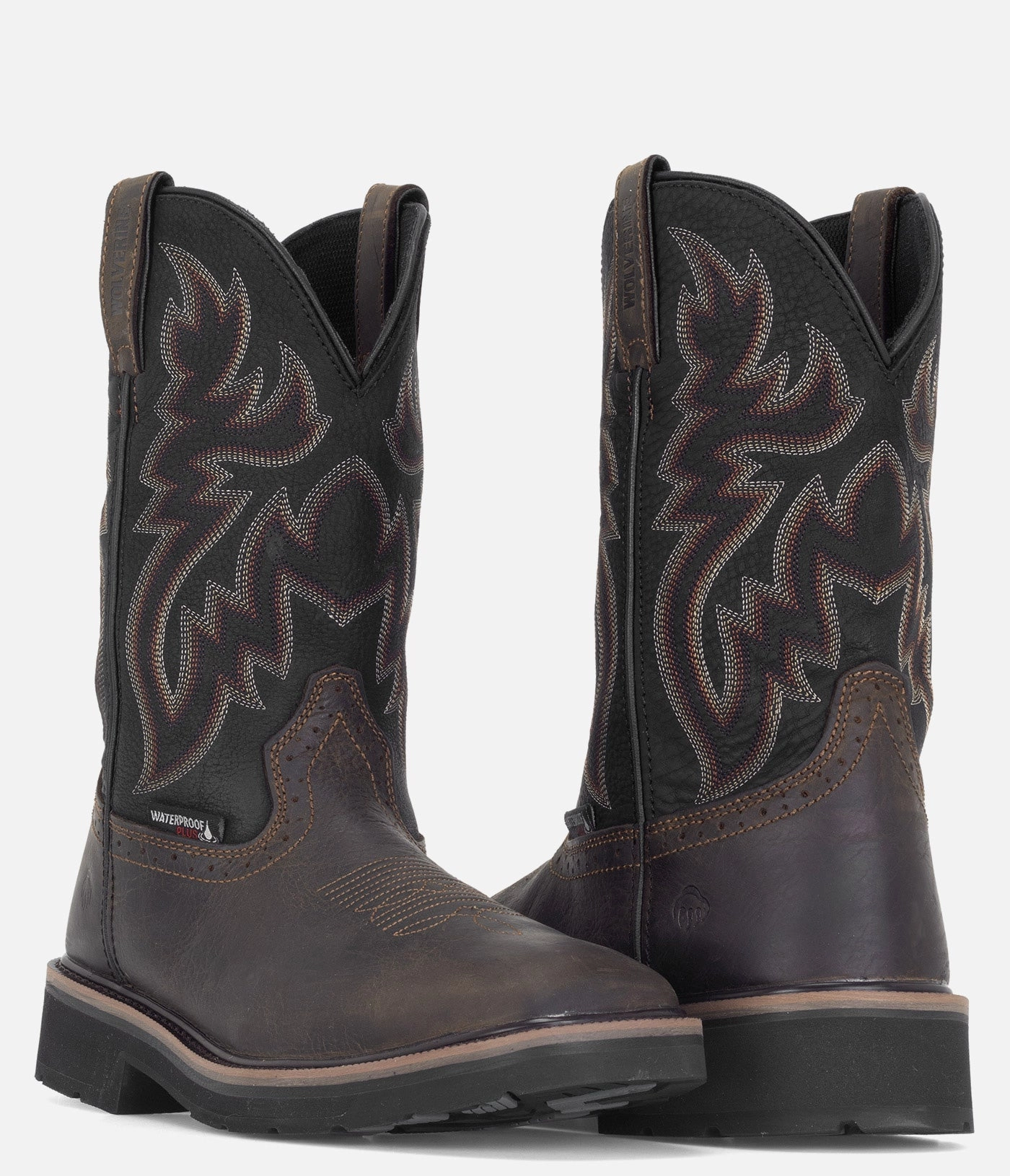 Santoni Boots Wolverine Rancher Square Toe Waterproof Wellington Boot - Men