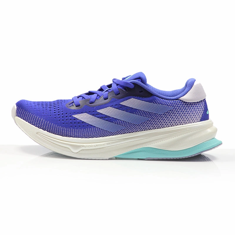 adidas Supernova Solution Women's Running Shoe - Lucid Blue/Purple Tint/Flash Aqua Walking Shoes Vs Running