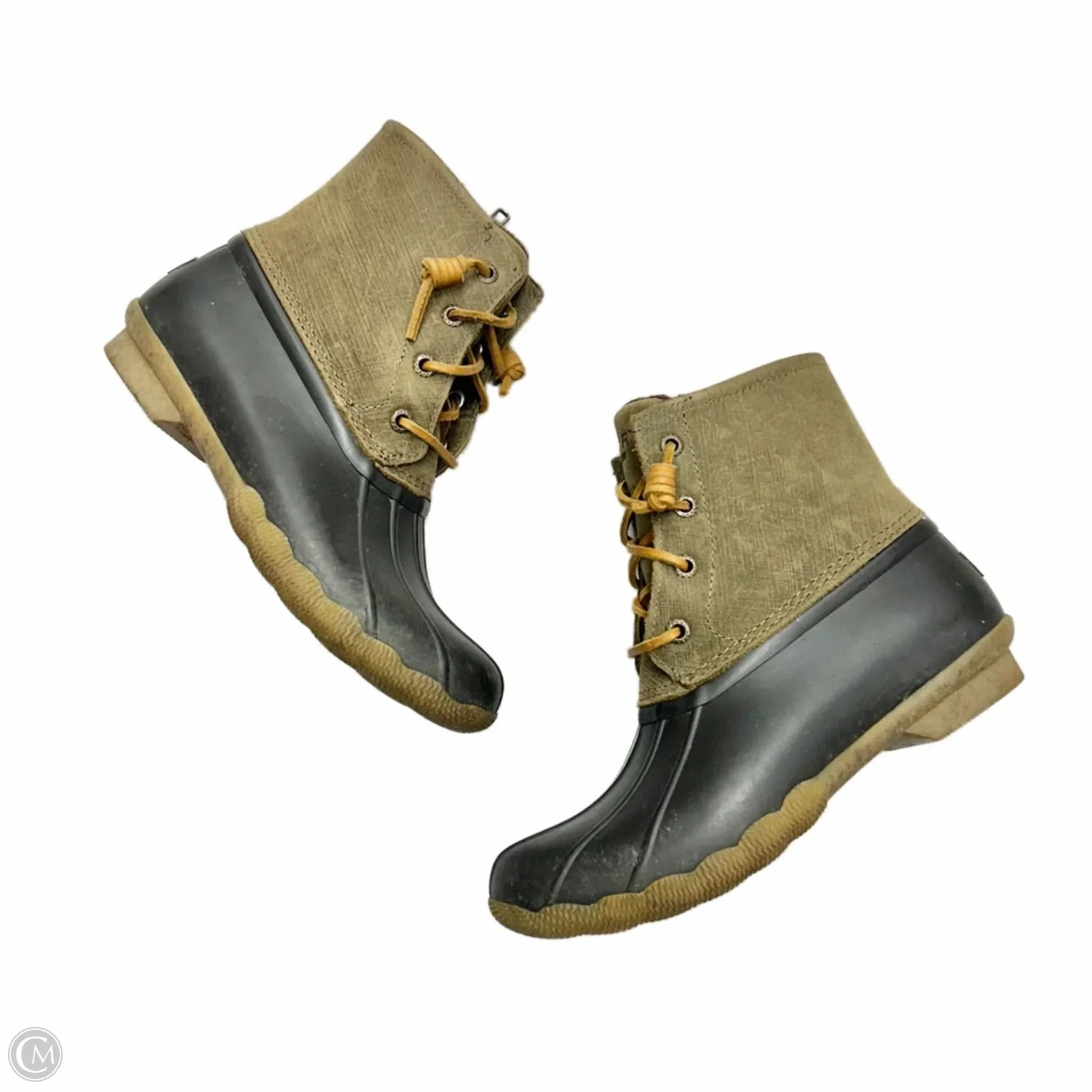 Over The Shoe Rain Boots Boots Rain By Sperry In Green & Grey, Size: 6