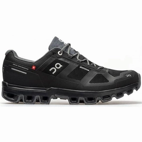 Men's On Cloudventure Waterproof, Black/Graphit, 9 D Medium Waterproof Shoes For Fishing