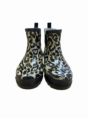 Easy Slip On Rain Boots Boots Rain By Clothes Mentor In Animal Print, Size: 8